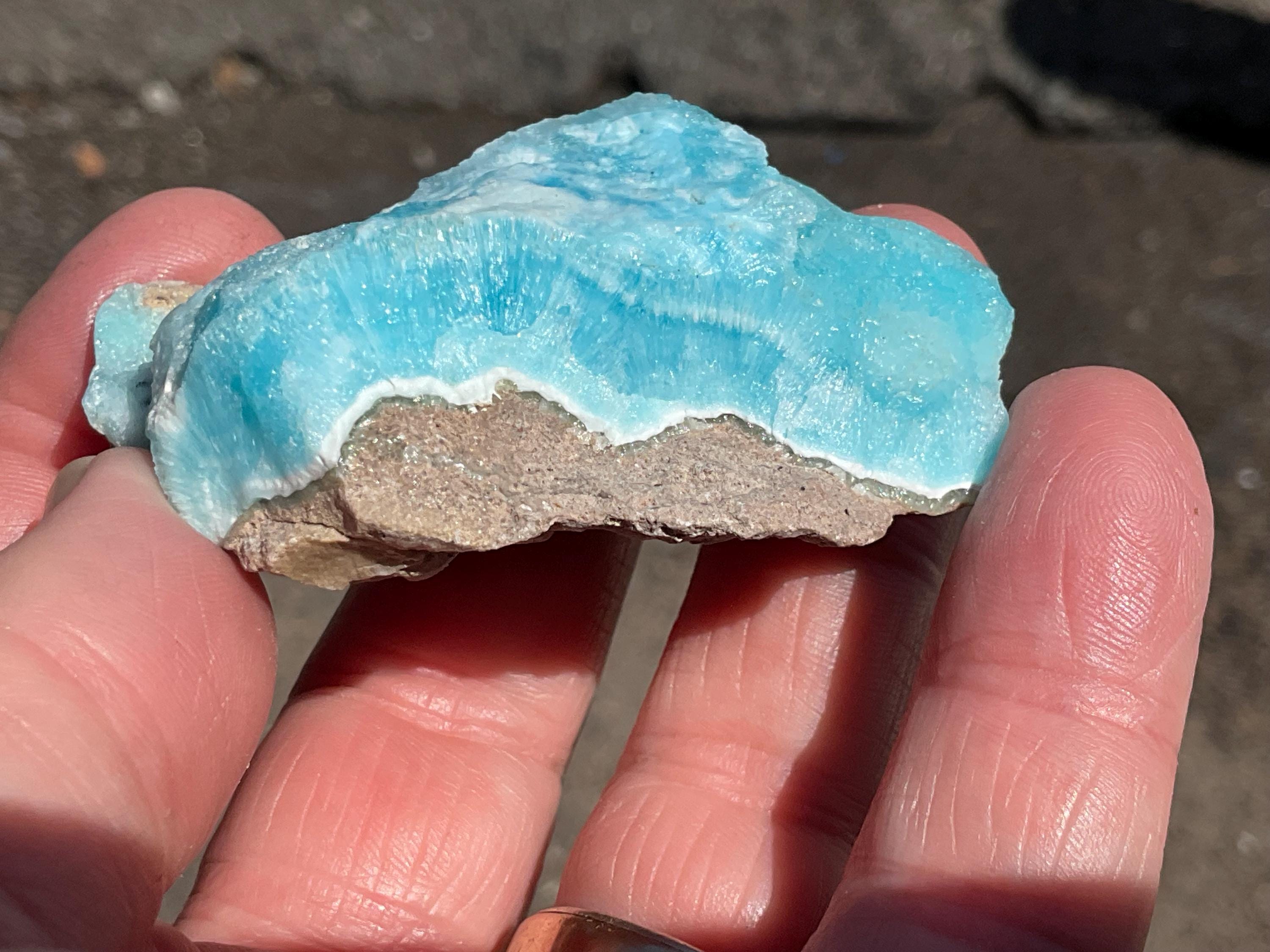 66g Blue Aragonite Specimen 3A
