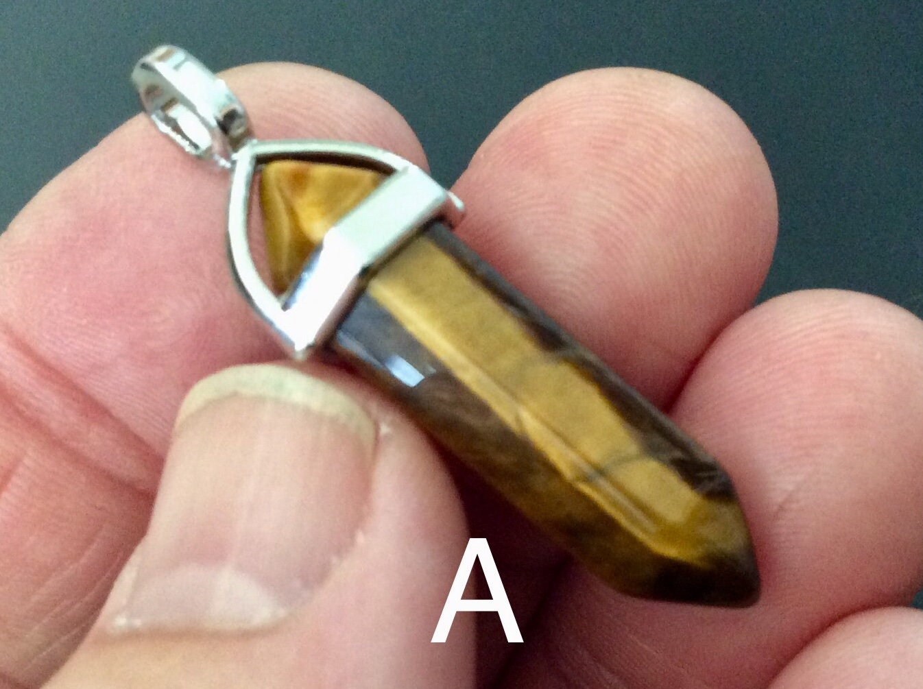 Tiger Eye Pendant Group 5 - Point