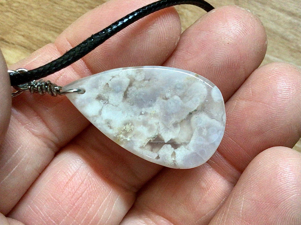 Flower Agate Pendant A
