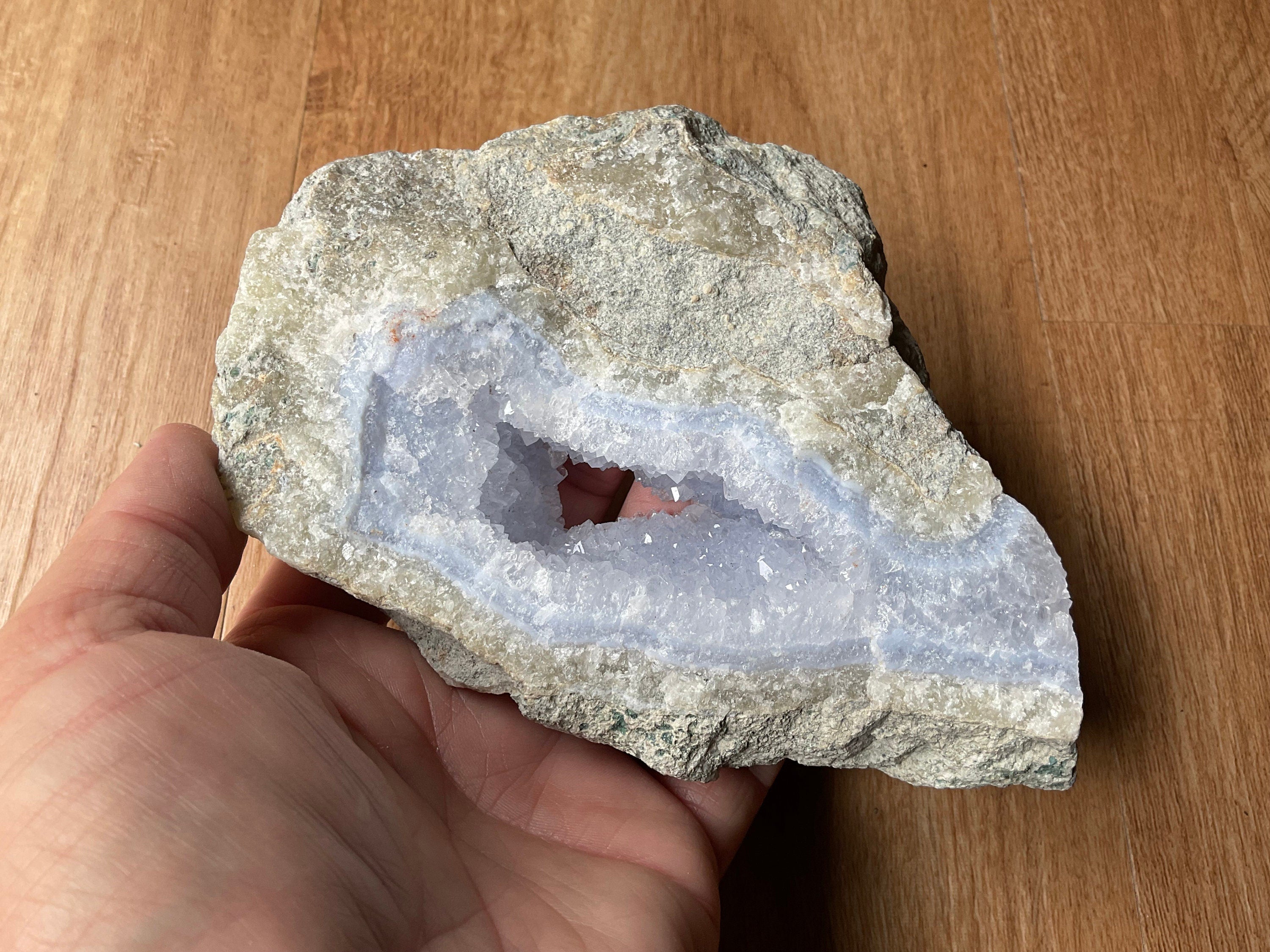 610g Blue Lace Agate Rough Piece E