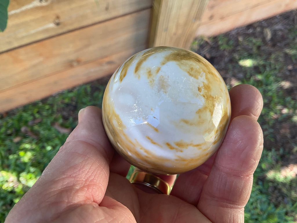 211g Mookaite Jasper Sphere 1B