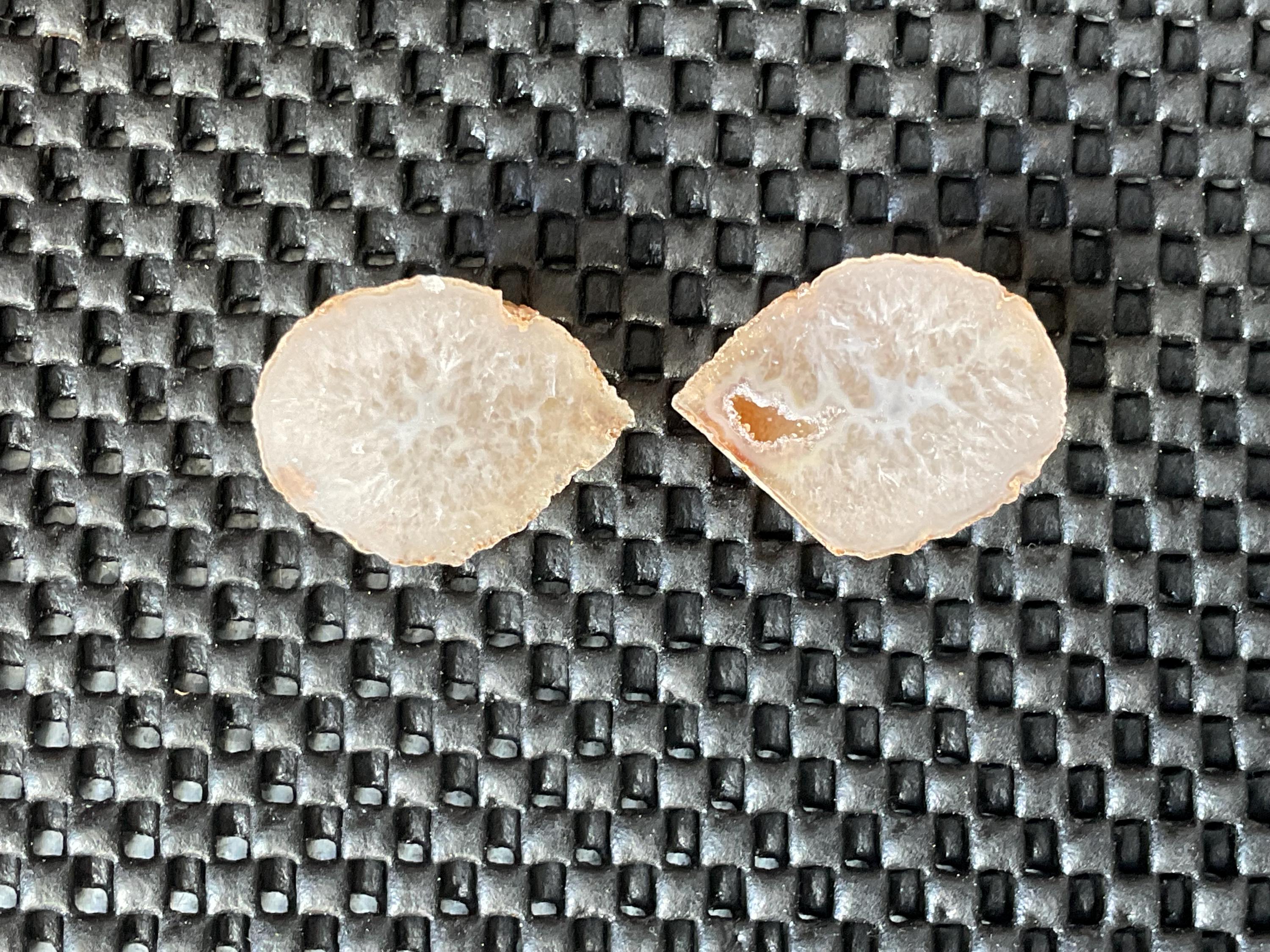 18g Small Brazilian Agate Polished Pair B