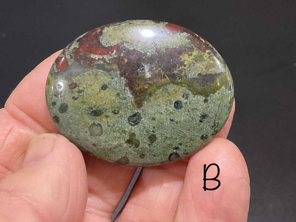 Dragons Blood Jasper Thumb/Worry Stone Group 3