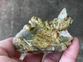 140g Epidote and Pink Dolomite on Smokey Quartz Specimen A from Inner Mongolia