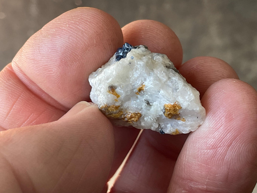 10g Natural Blue Spinel and Mica on Matrix from Pakistan Specimen 3