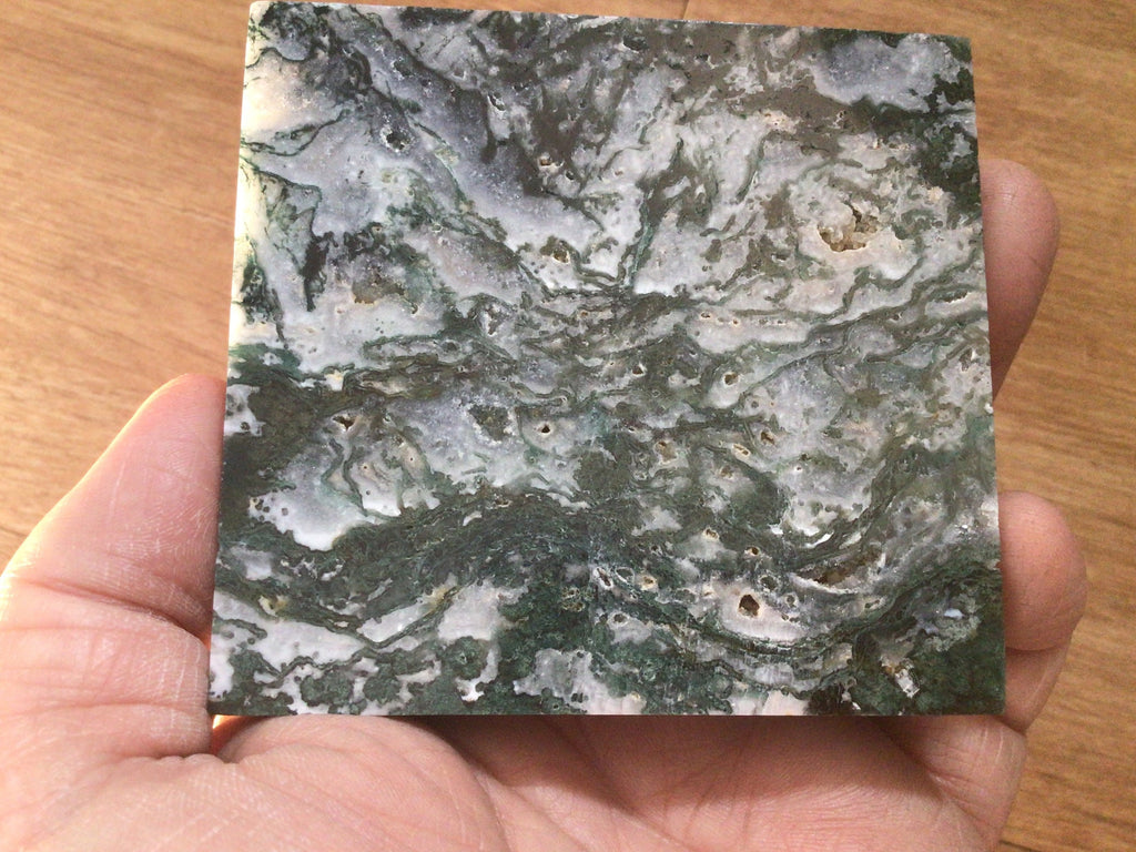 164g Moss Agate Polished Slab 1B
