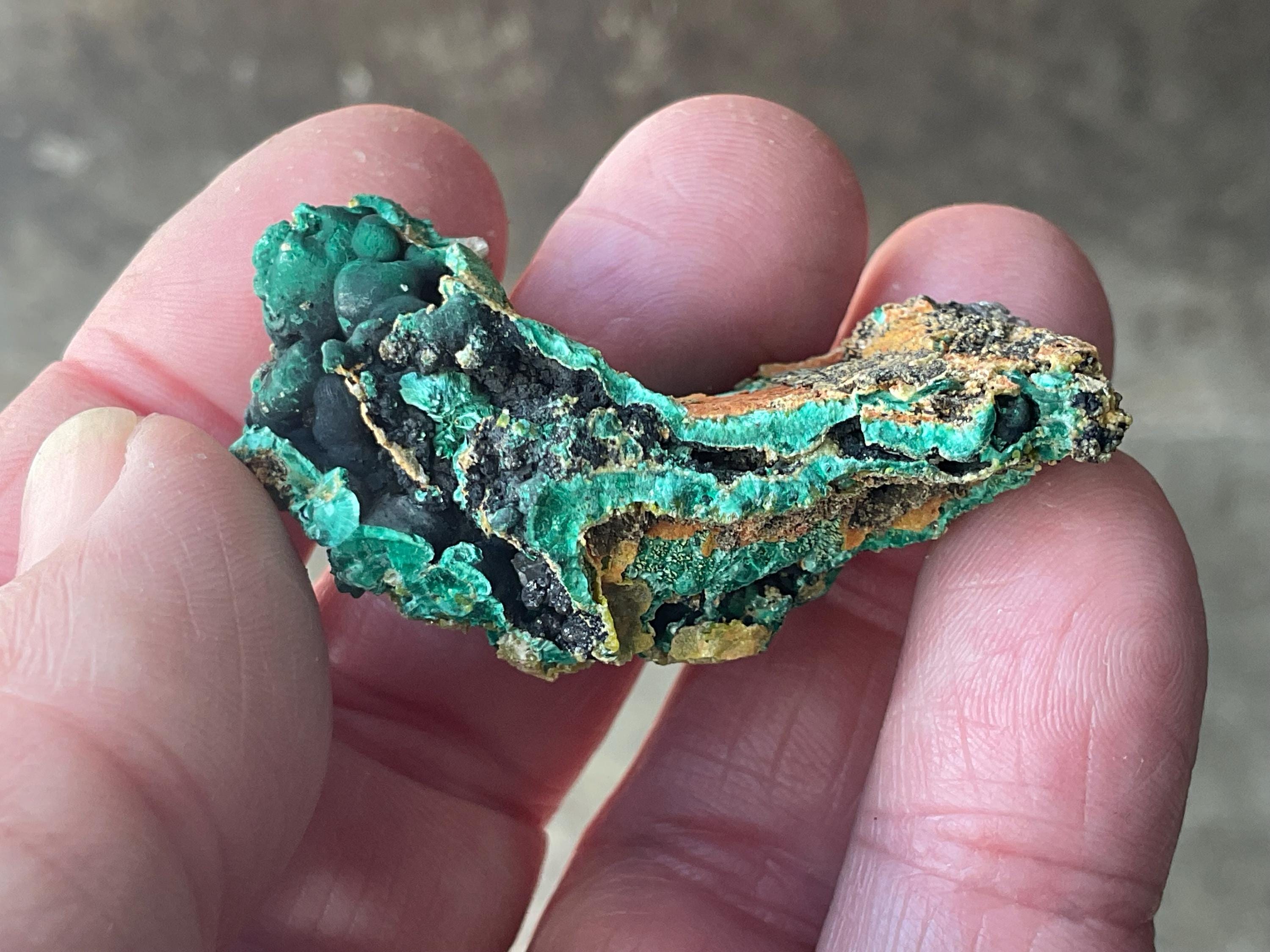 32g Australian Malachite Cerussite and Pyromorphite Specimen 6A