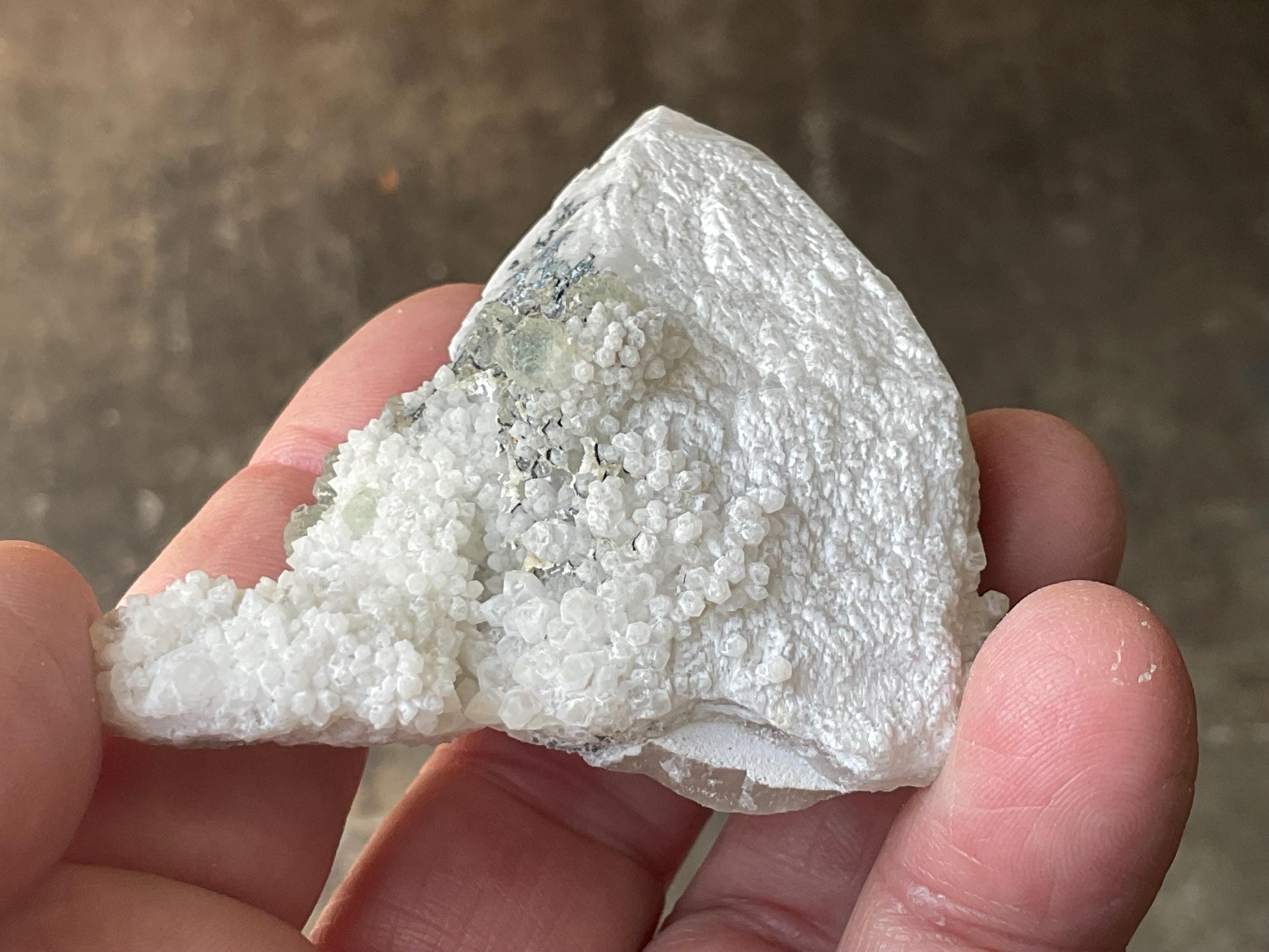 84g Fluorite on Candle Quartz Specimen 1B