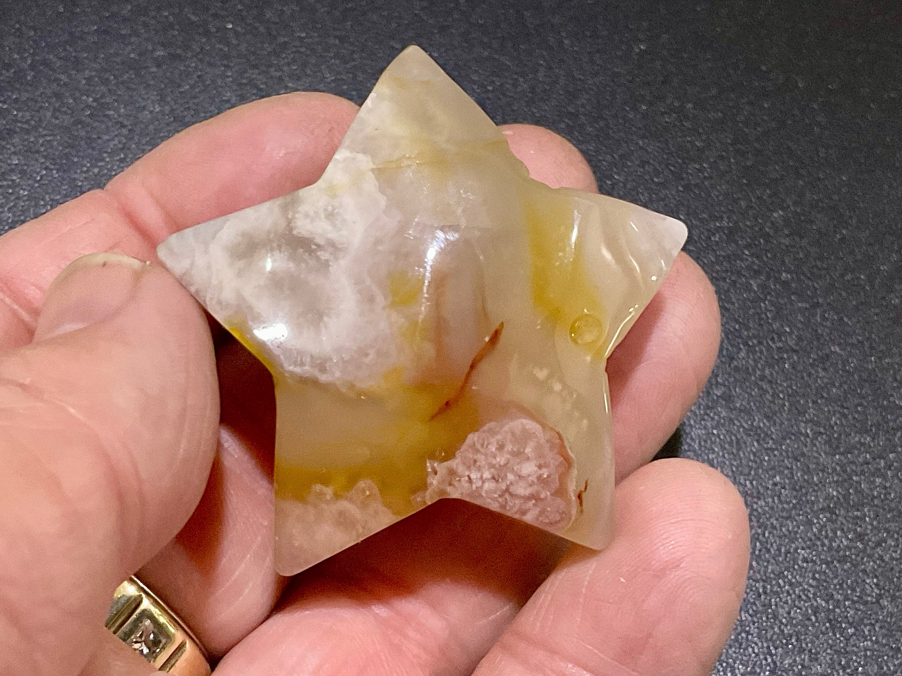 48g Flower Agate Star 8B