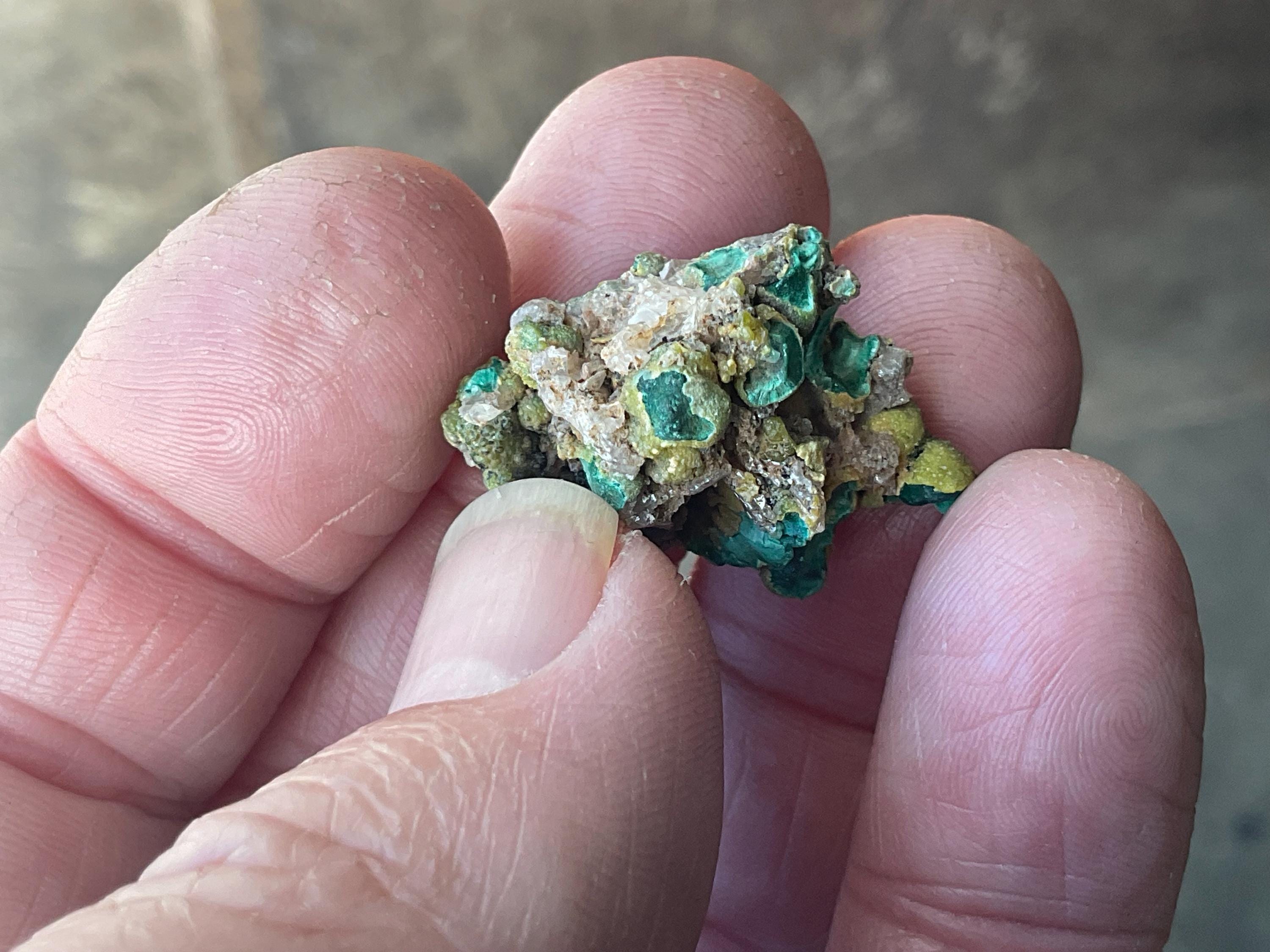 16g Australia Malachite, Cerussite and Pyromorphite Specimen 1A from Rum Jungle