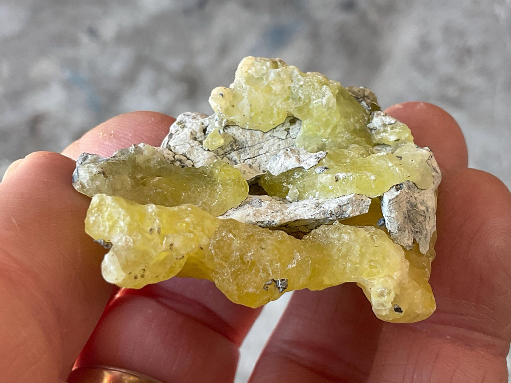 34g Pakistan Yellow Brucite Specimen 8A