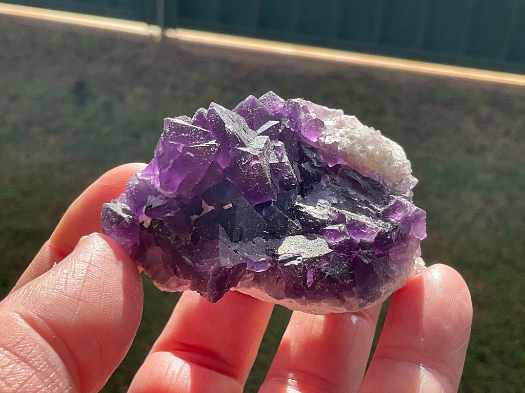 98g Deep Purple Chinese Cubic Fluorite 2A