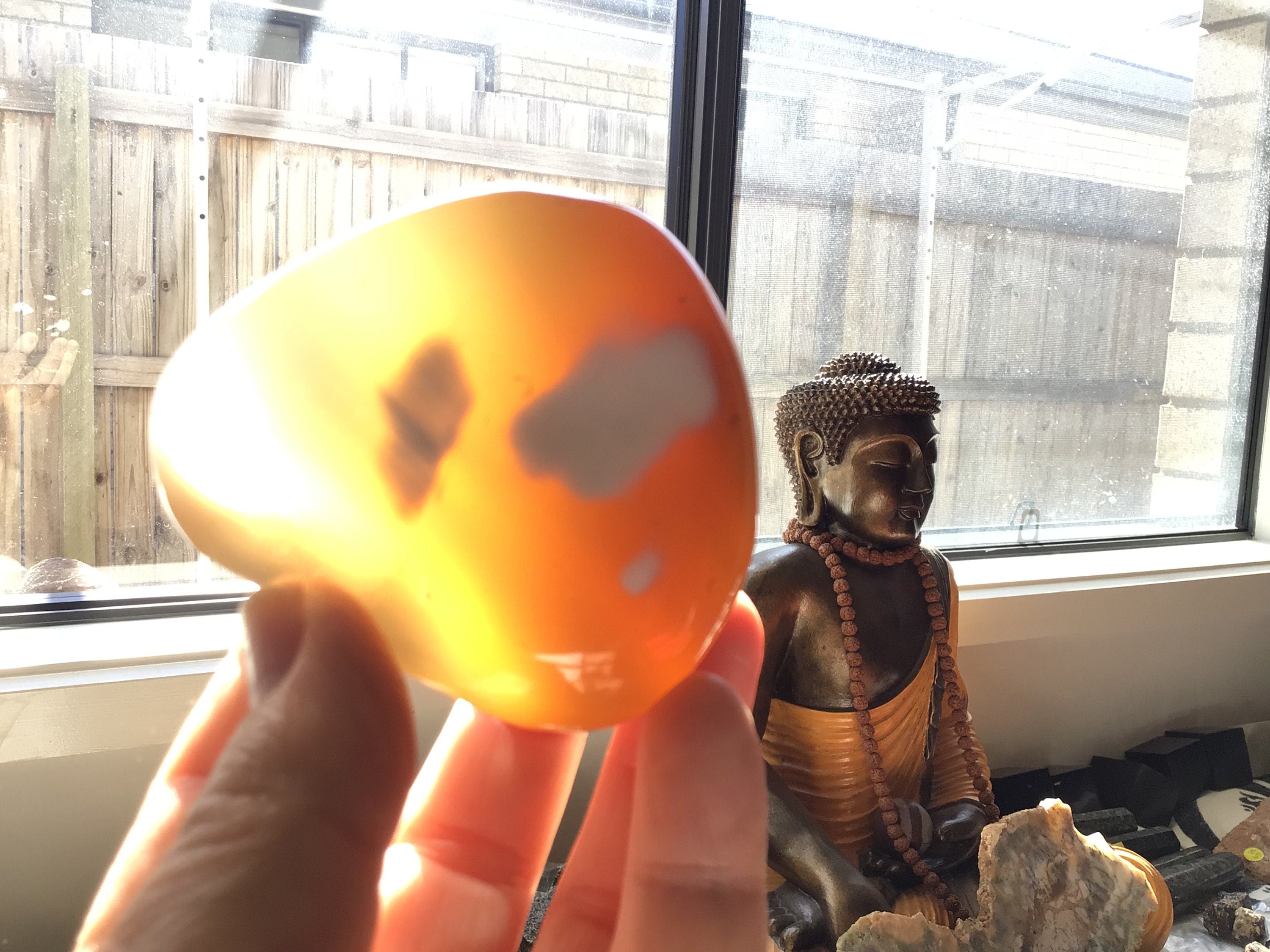 278g Pale Carnelian Orca Agate Freeform 3B