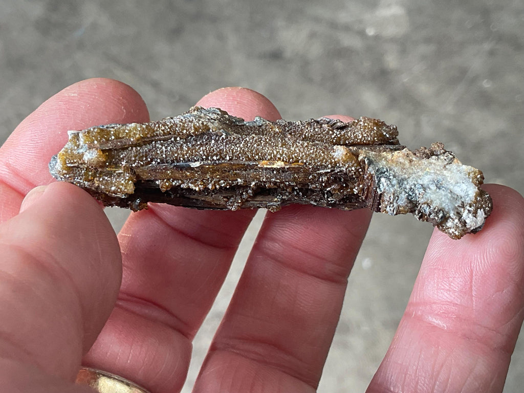 24g Stibiconite with Druzy Quartz Specimen 2A from Hunan, China