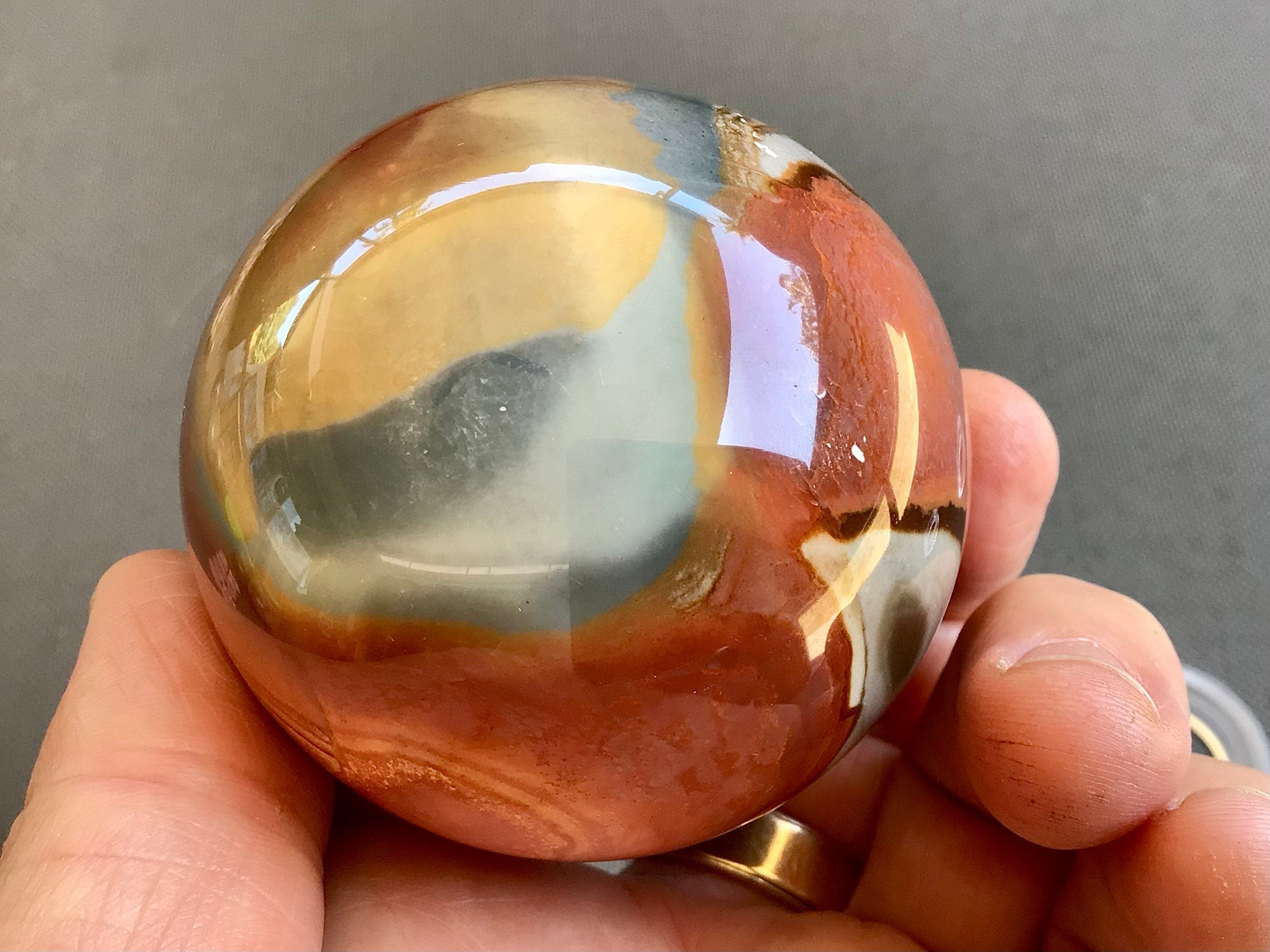 300g Polychrome Jasper Sphere 2D