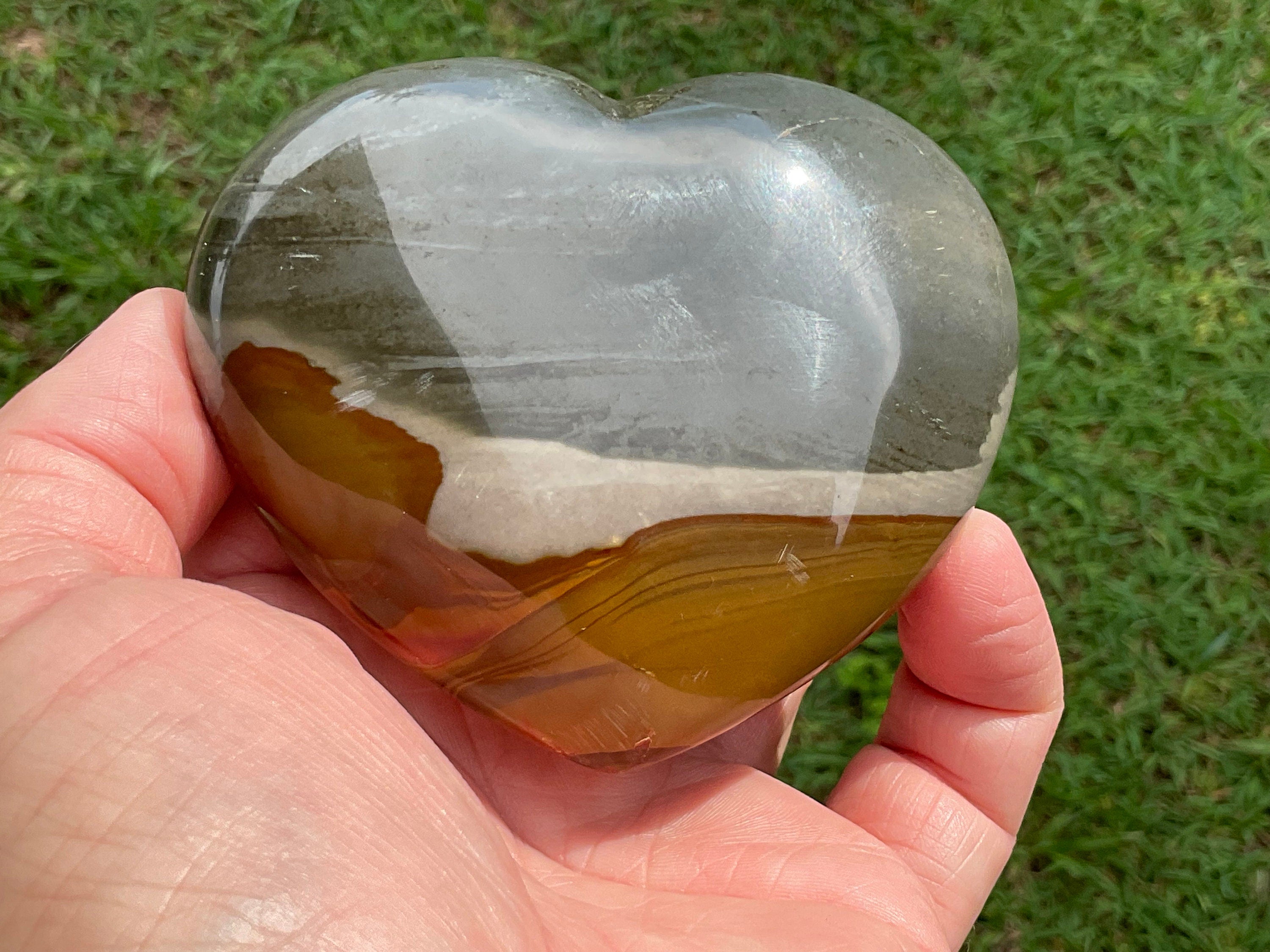 299g Polychrome Jasper Heart 1A
