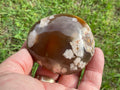 178g Flower Agate Palmstone 11B