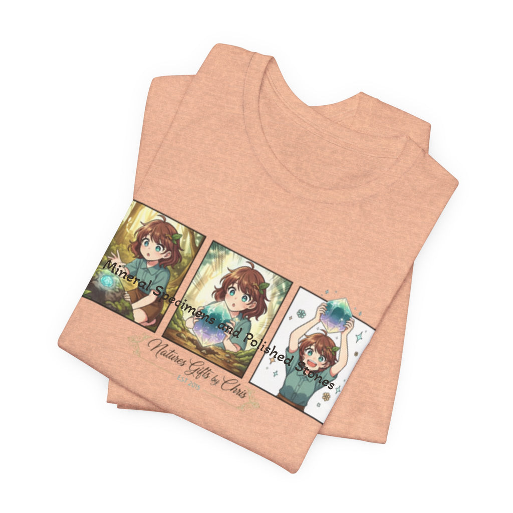 Mineral Specimens & Polished Stones Tee — Vintage Crystal Collector Graphic T-Shirt