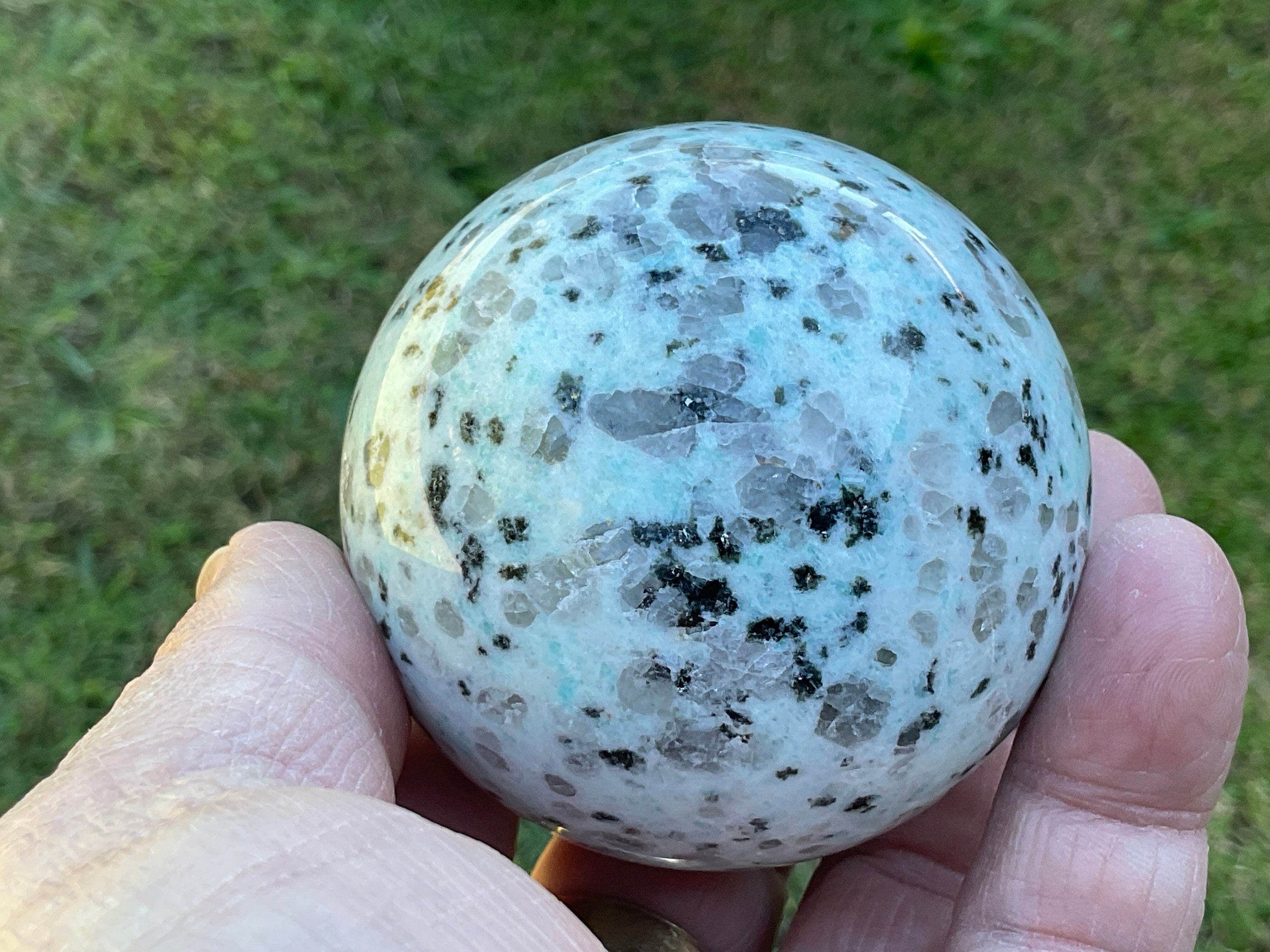 334g “Kiwi Jasper” Sphere 1B