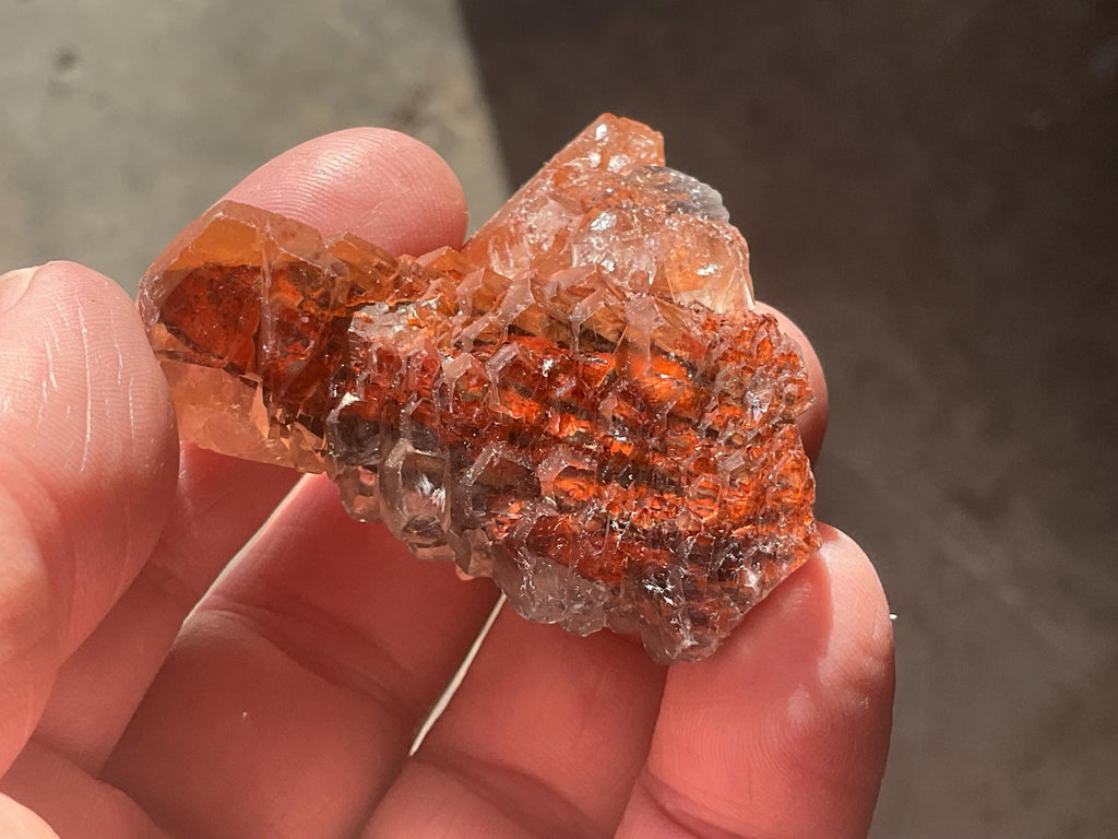 46g “Red Pagoda” Calcite Specimen 6A from Hubei, China