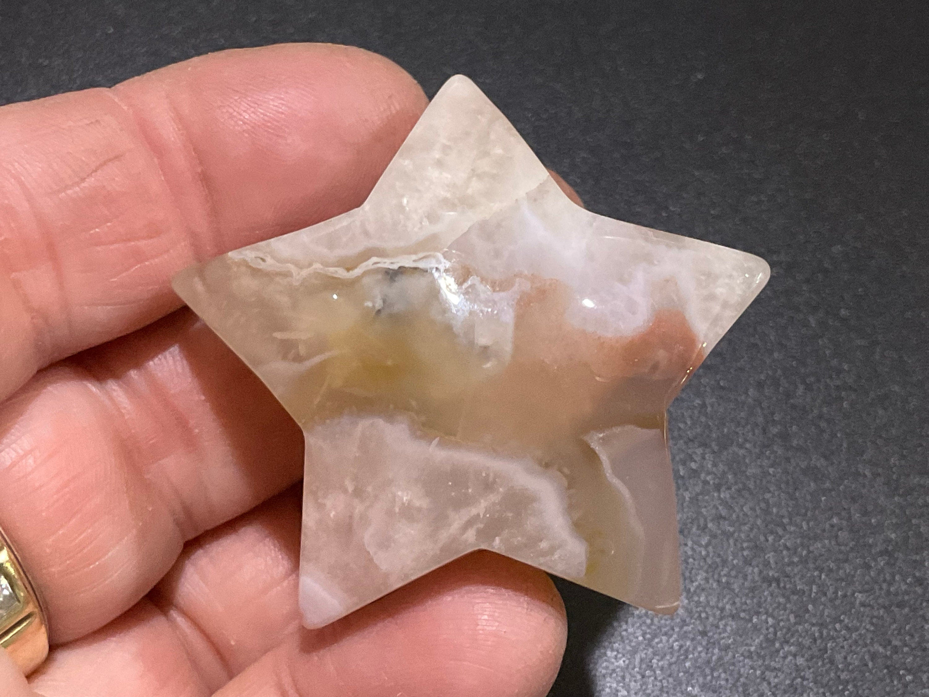 48g Flower Agate Star 8B