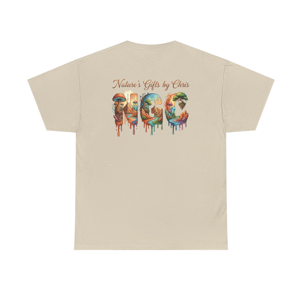 Nature's Gifts Tee — "NGC" Colorful Drip Wildlife Graphic T-Shirt