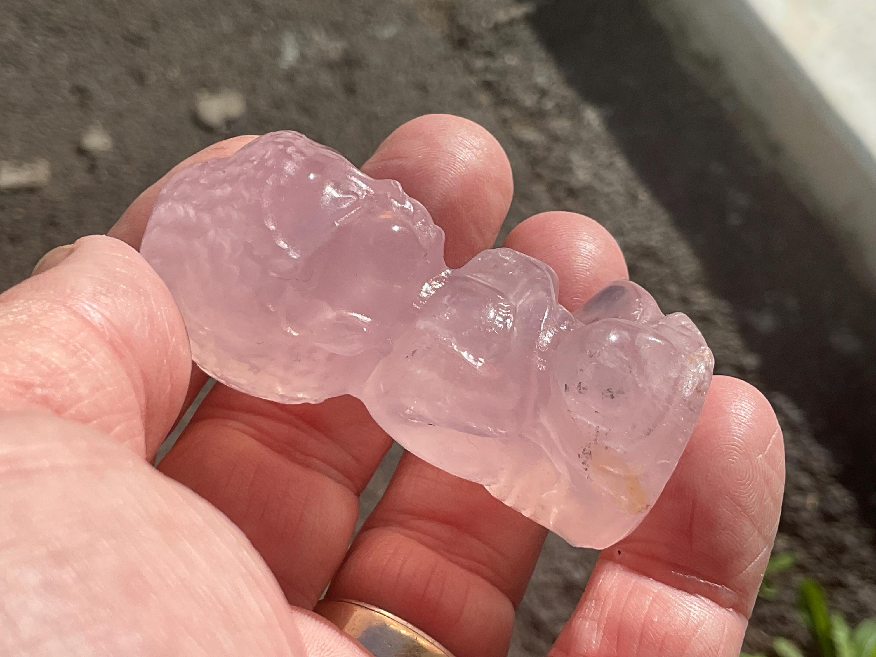 70g Rose Quartz Buddha Statue A