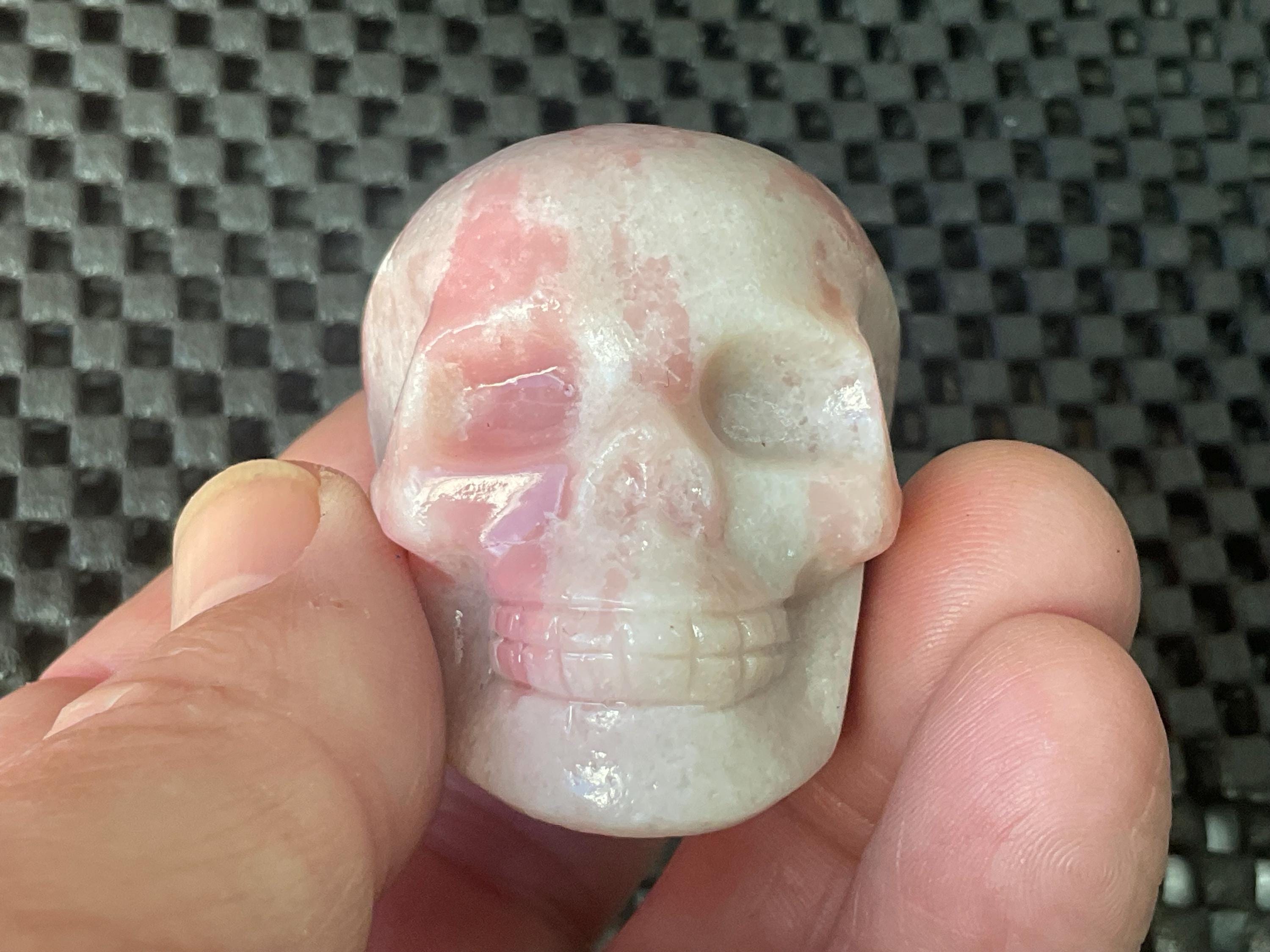 94g Pink Opal Skull B