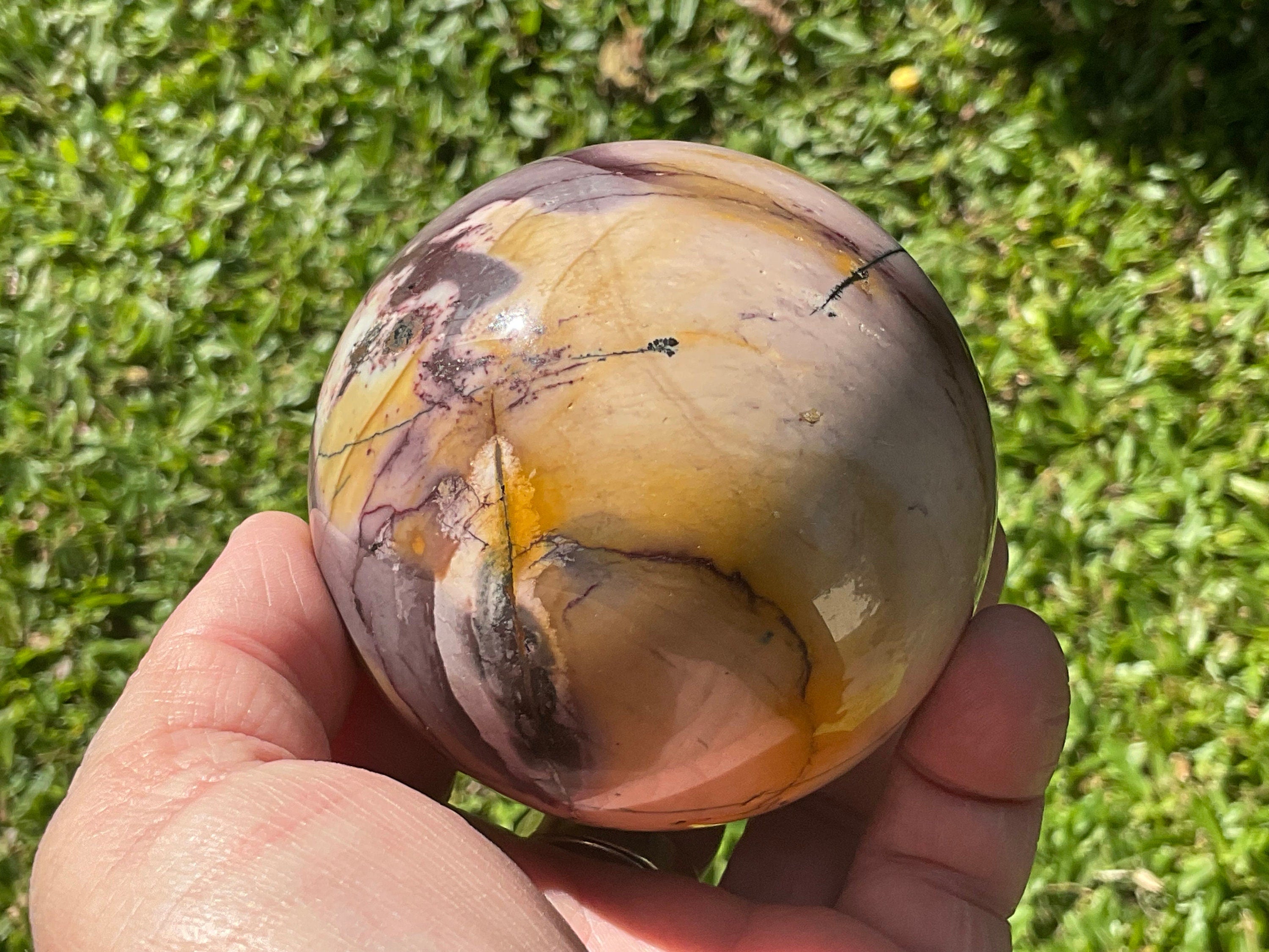 616g Mookaite Jasper Sphere 4C