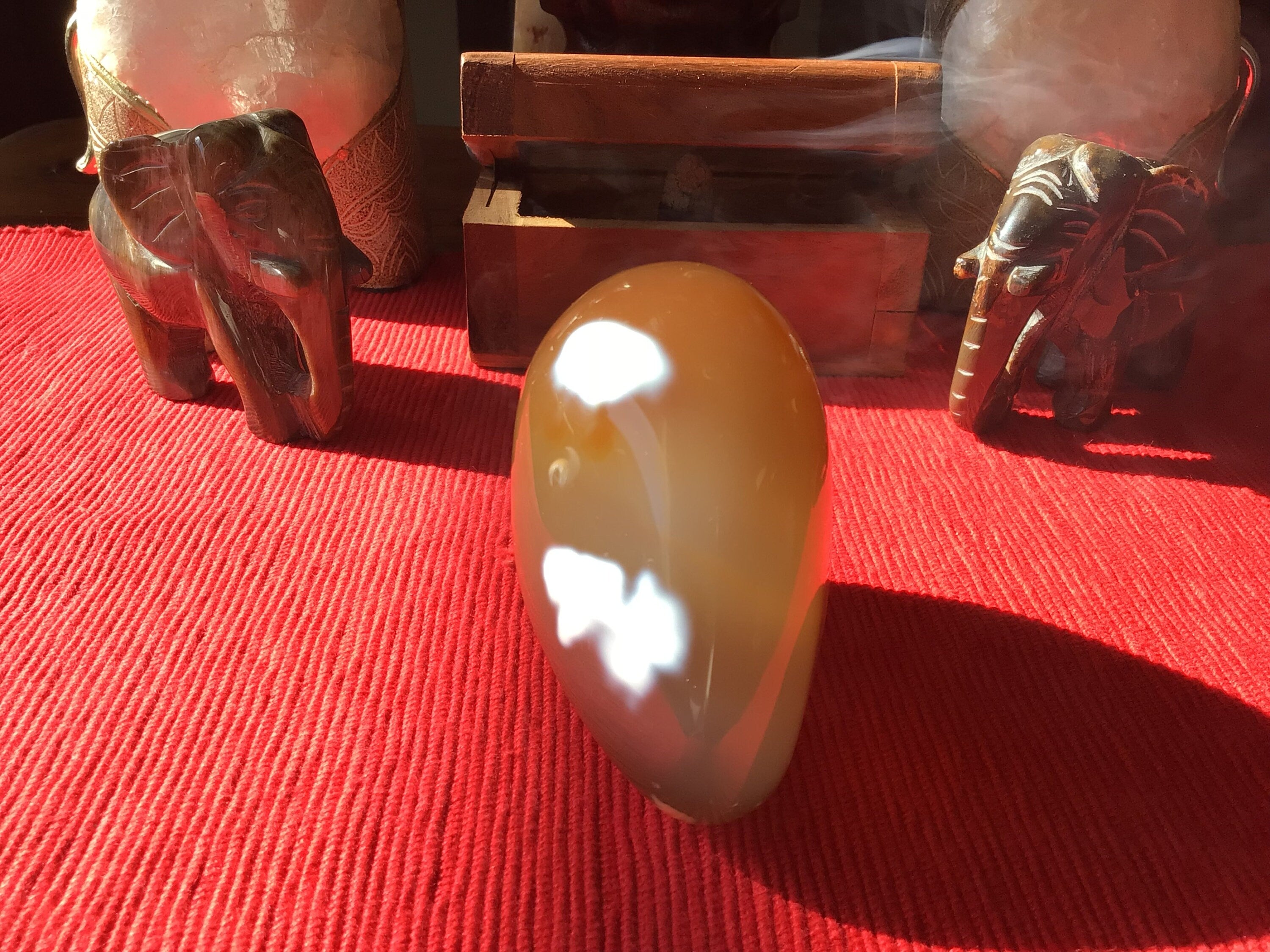 278g Pale Carnelian Orca Agate Freeform 3B