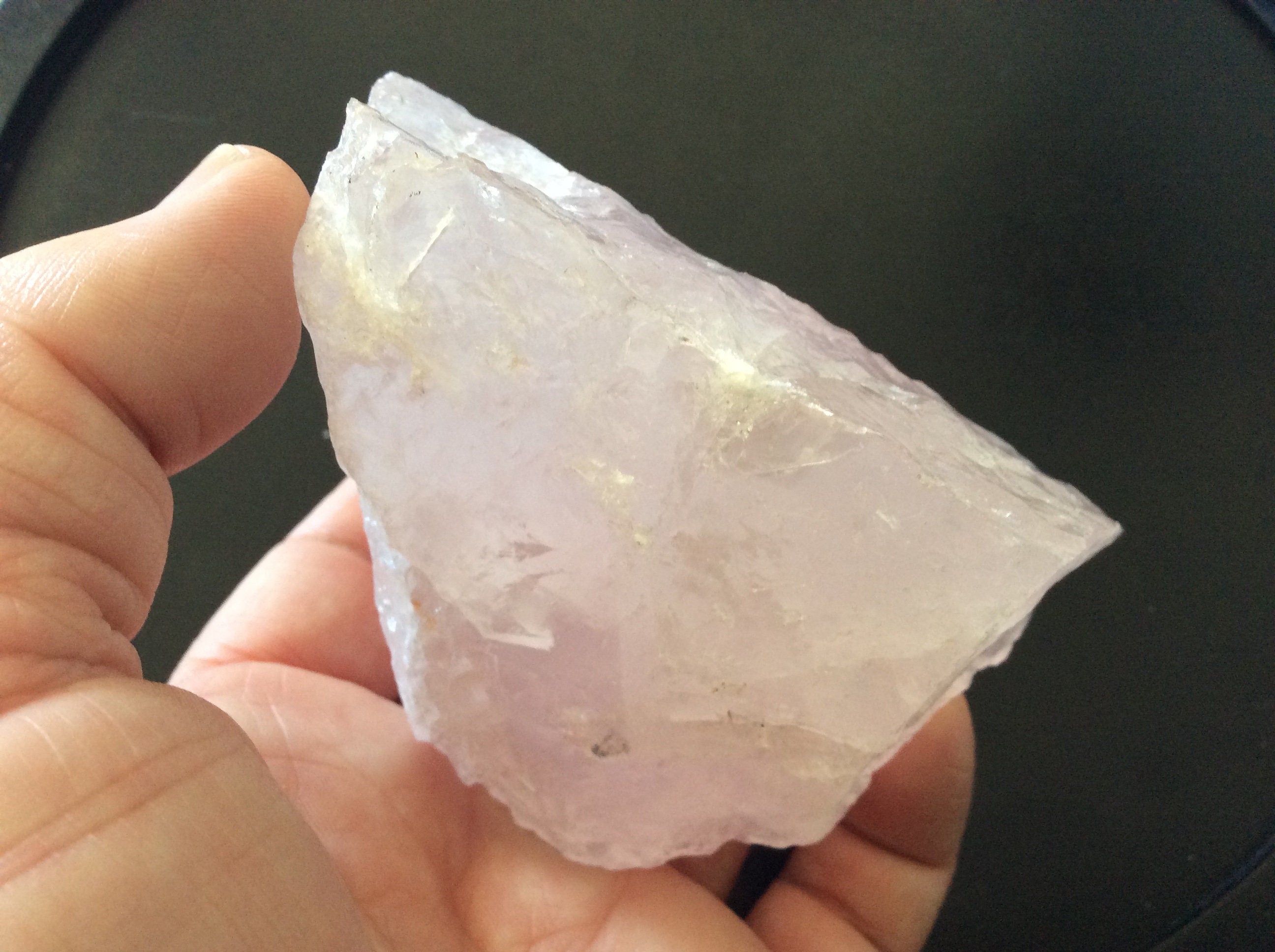467g Gemmy Lavender/Lilac Rose Quartz Rough C