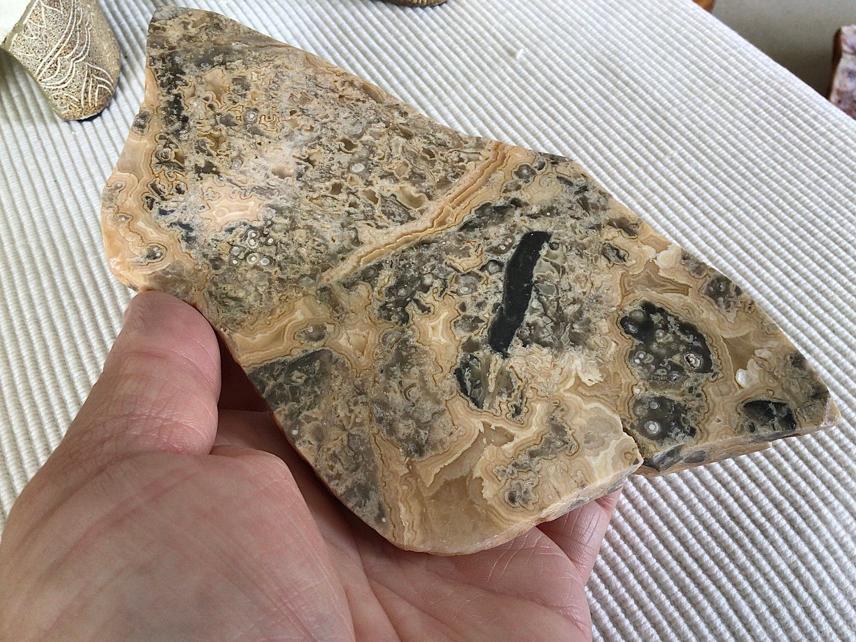 329g Western Australian Crazy Lace Agate Polished Slab A