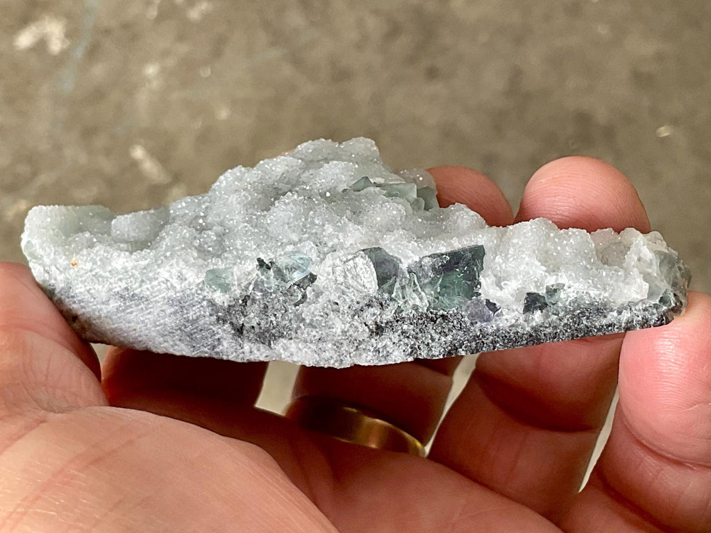 116g Green Sugar Fluorite Specimen A