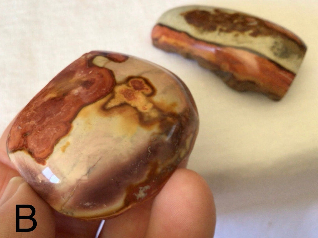 Polychrome Jasper One Side Polished Palmstone Group 9