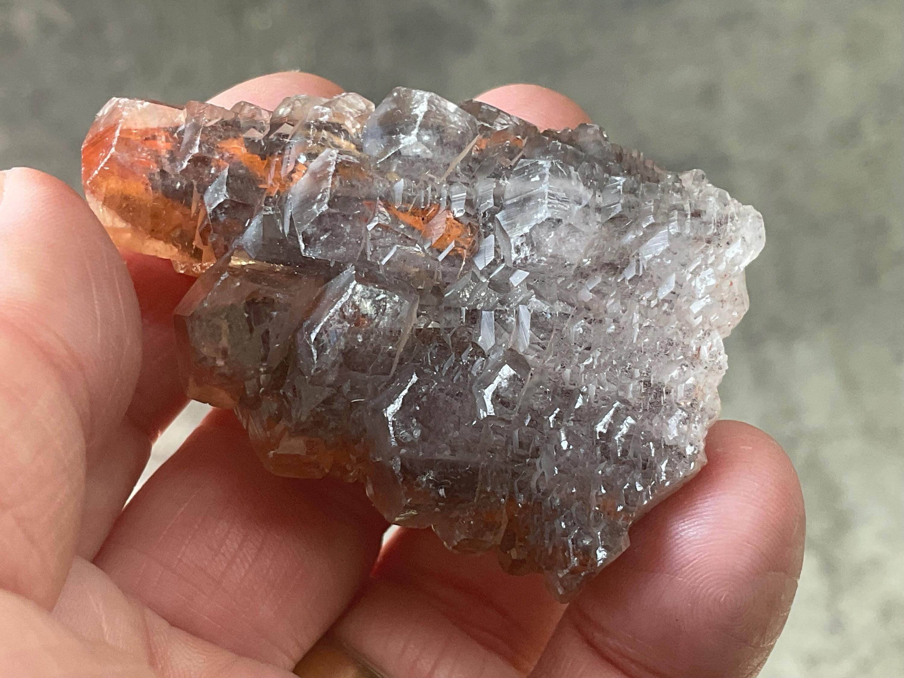 72g “Red Pagoda” Calcite Specimen 8B from Hubei, China