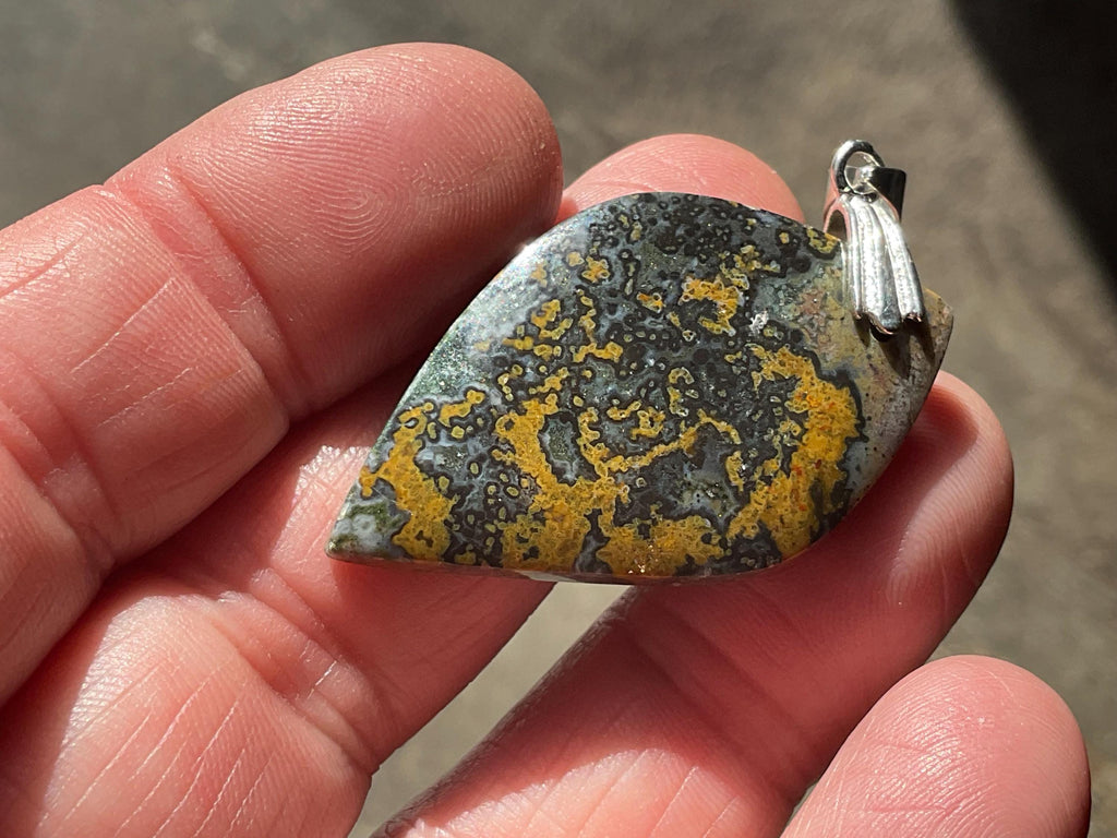 8g “River Jasper” Pendant B from Java, Indonesia