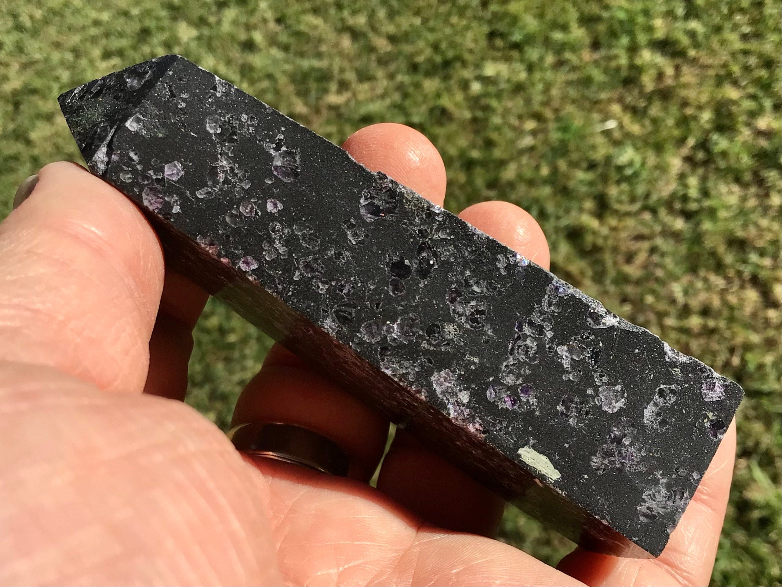 137g Sphalerite Generator with Lavender Fluorite with Clear Quartz 3A