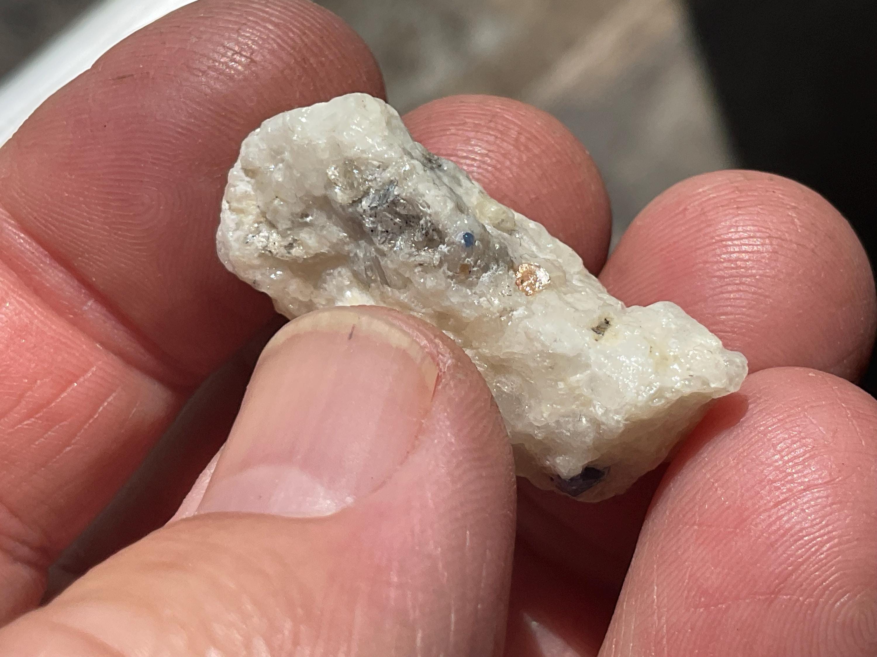8g Natural Blue Spinel and Mica in Matrix Specimen 1