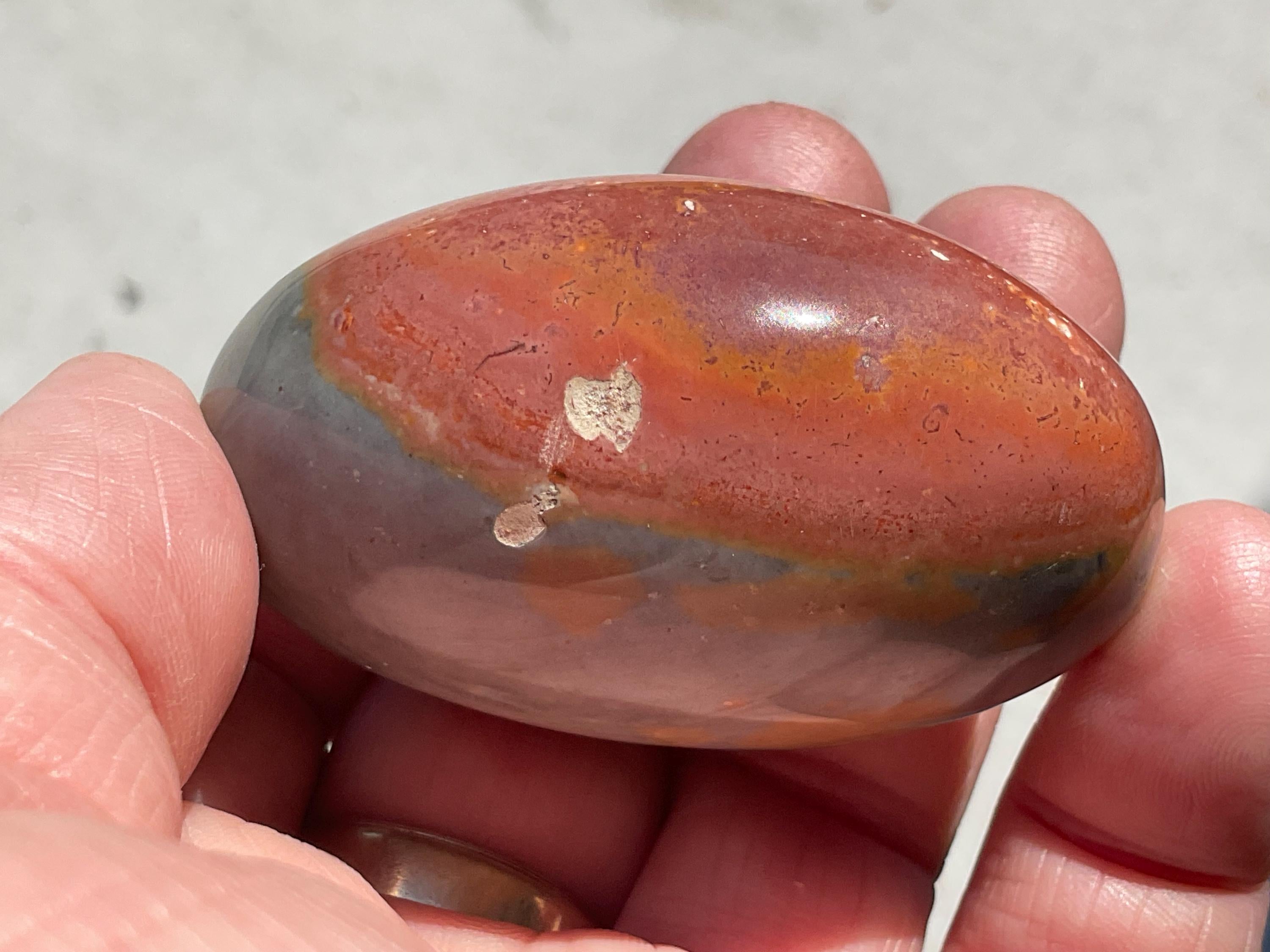 96g Polychrome Jasper Palmstone 23A