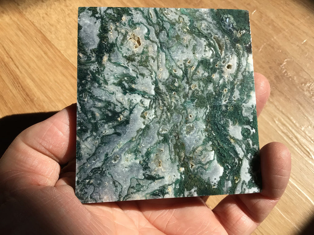 164g Moss Agate Polished Slab 1B
