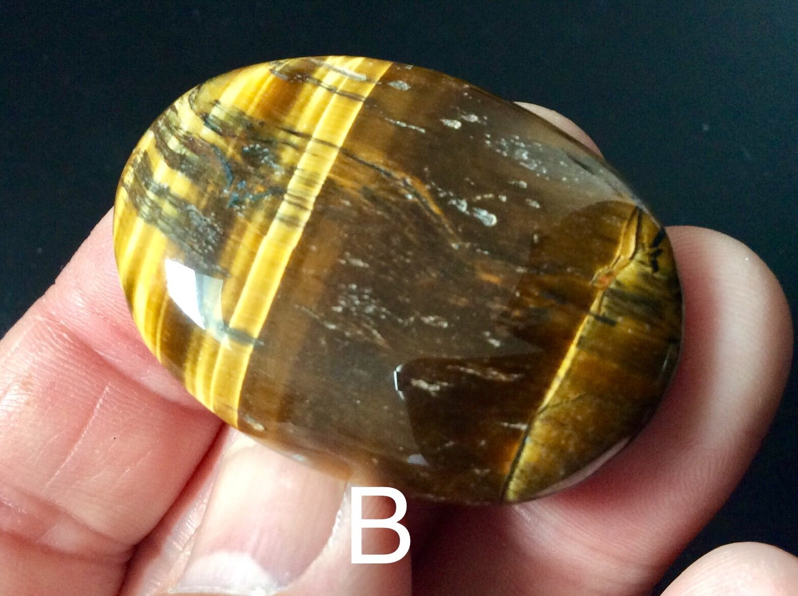 Tiger Eye Thumb/Worry Stones Group 5