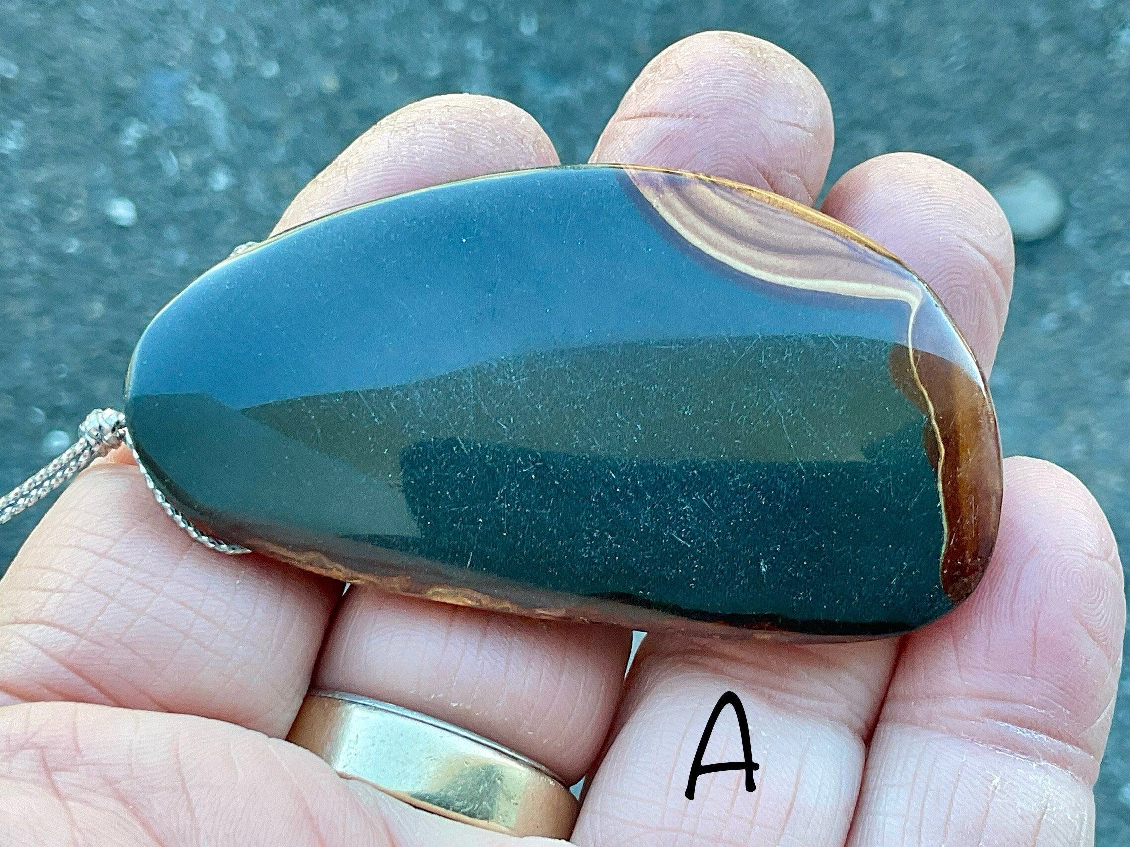 Polychrome Jasper Large Drilled Pendants Group 1