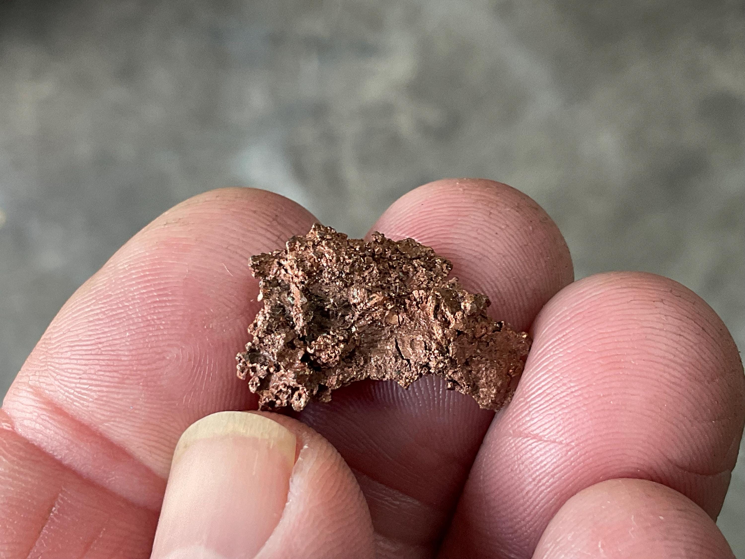 2g Native Copper Specimen 1B from the Red Dome Mine Australia