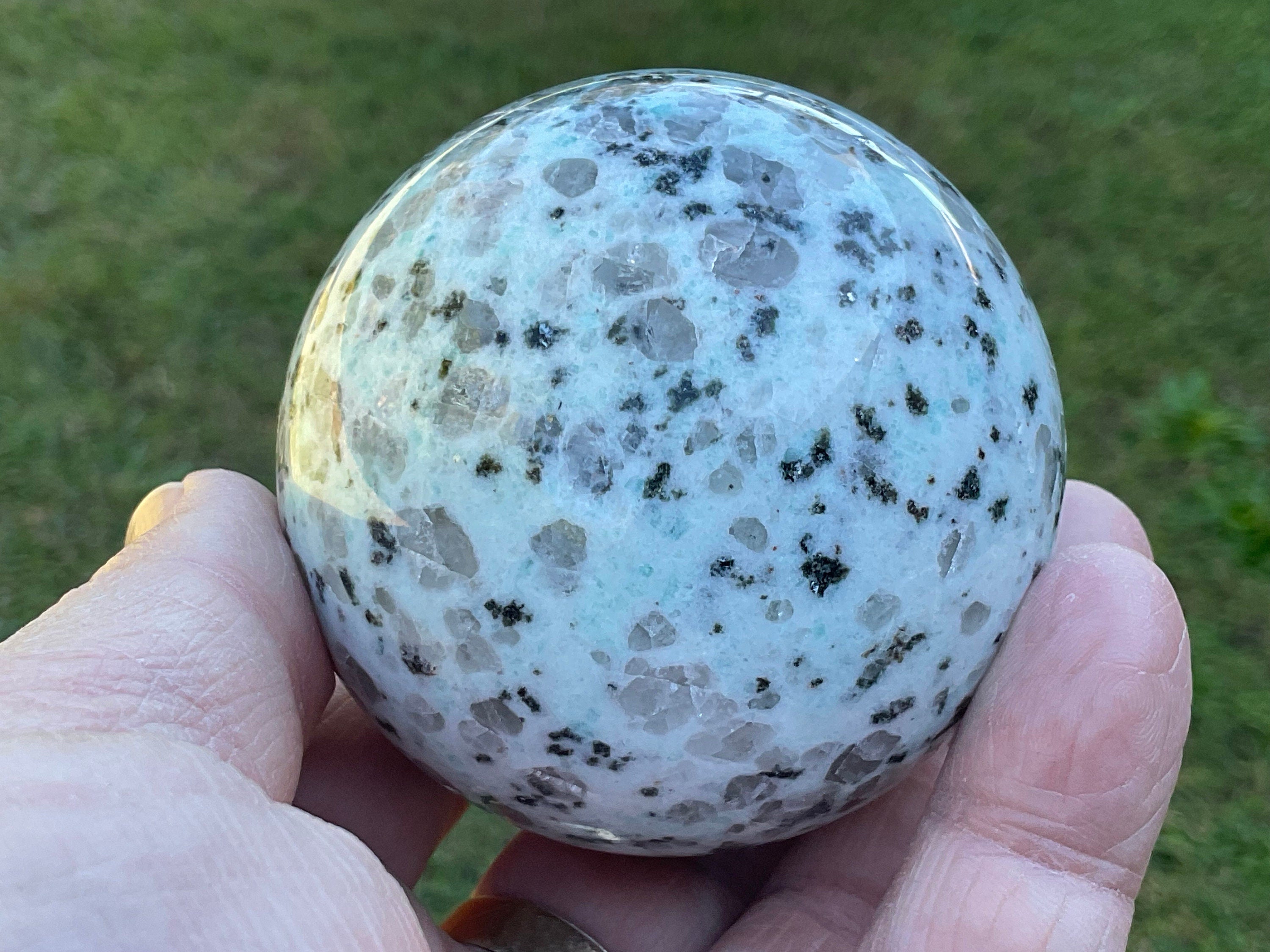 356g “Kiwi Jasper” Sphere 3B