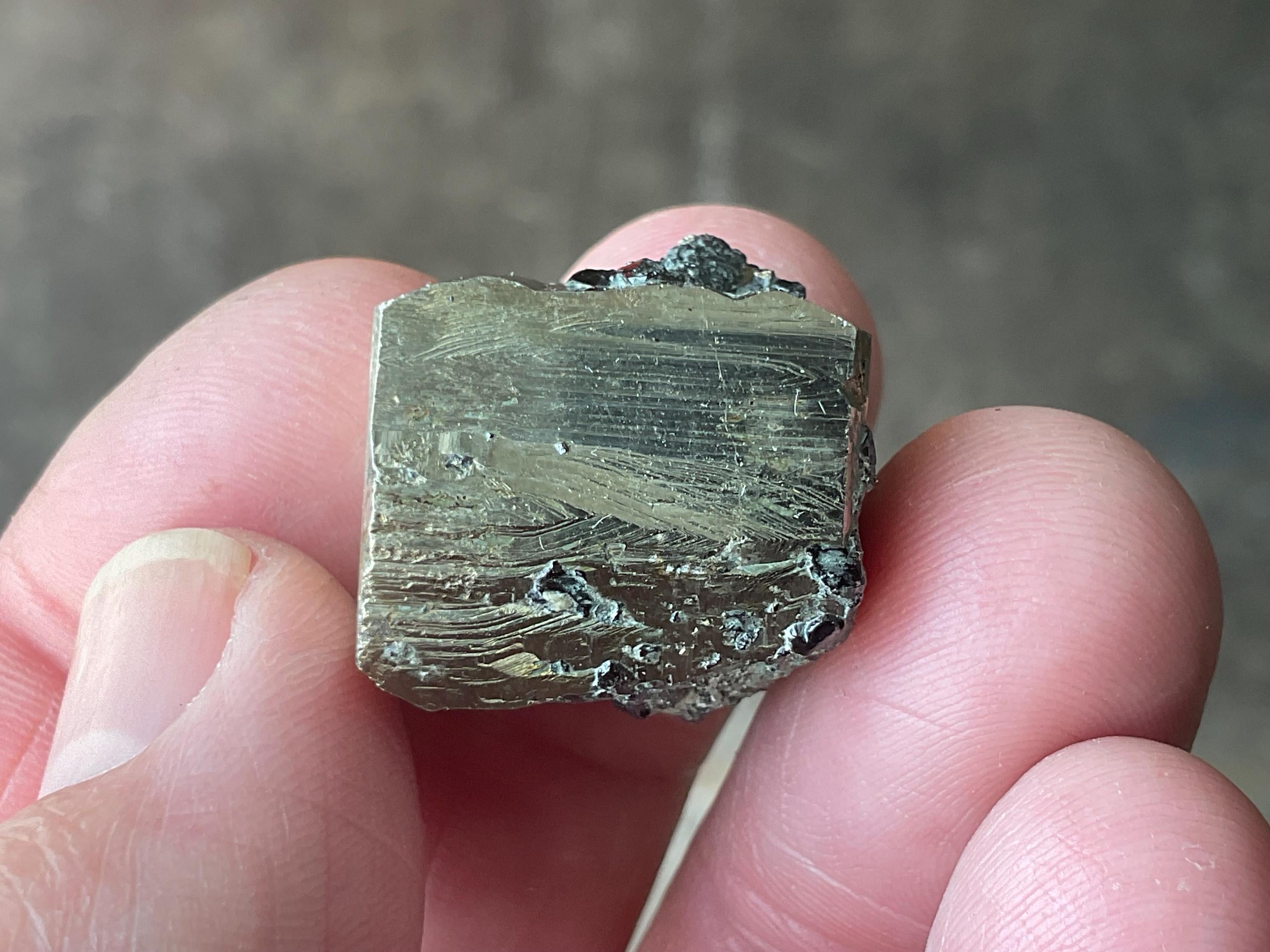 24g Natural Cubic Pyrite Specimen B from Bulgaria