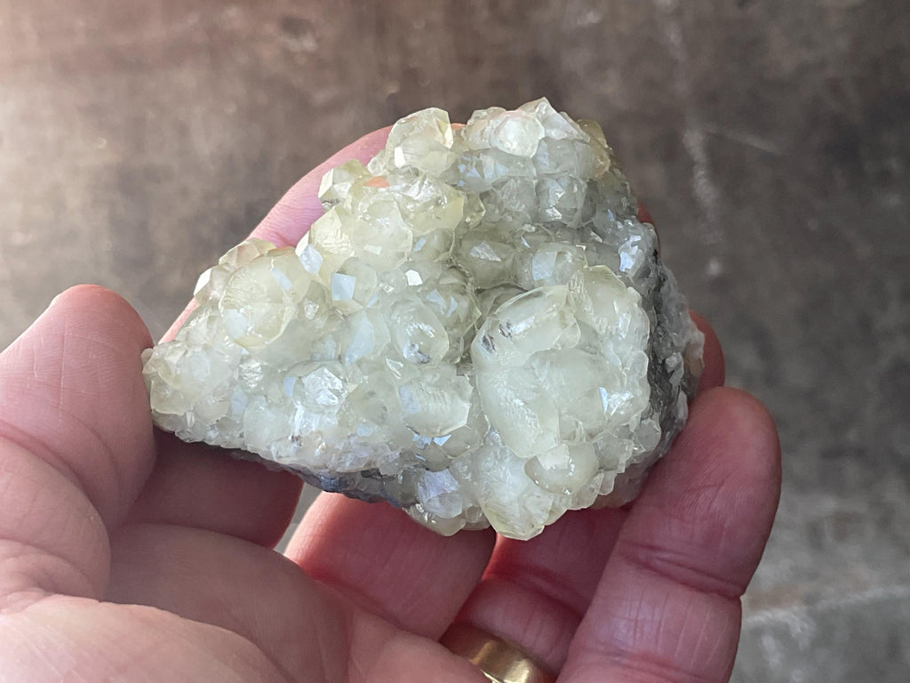 154g Yellow Botryoidal Calcite on Sphalerite Specimen 3A