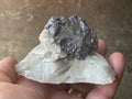 210g Base Cut Australian Molybdenite on Quartz Specimen