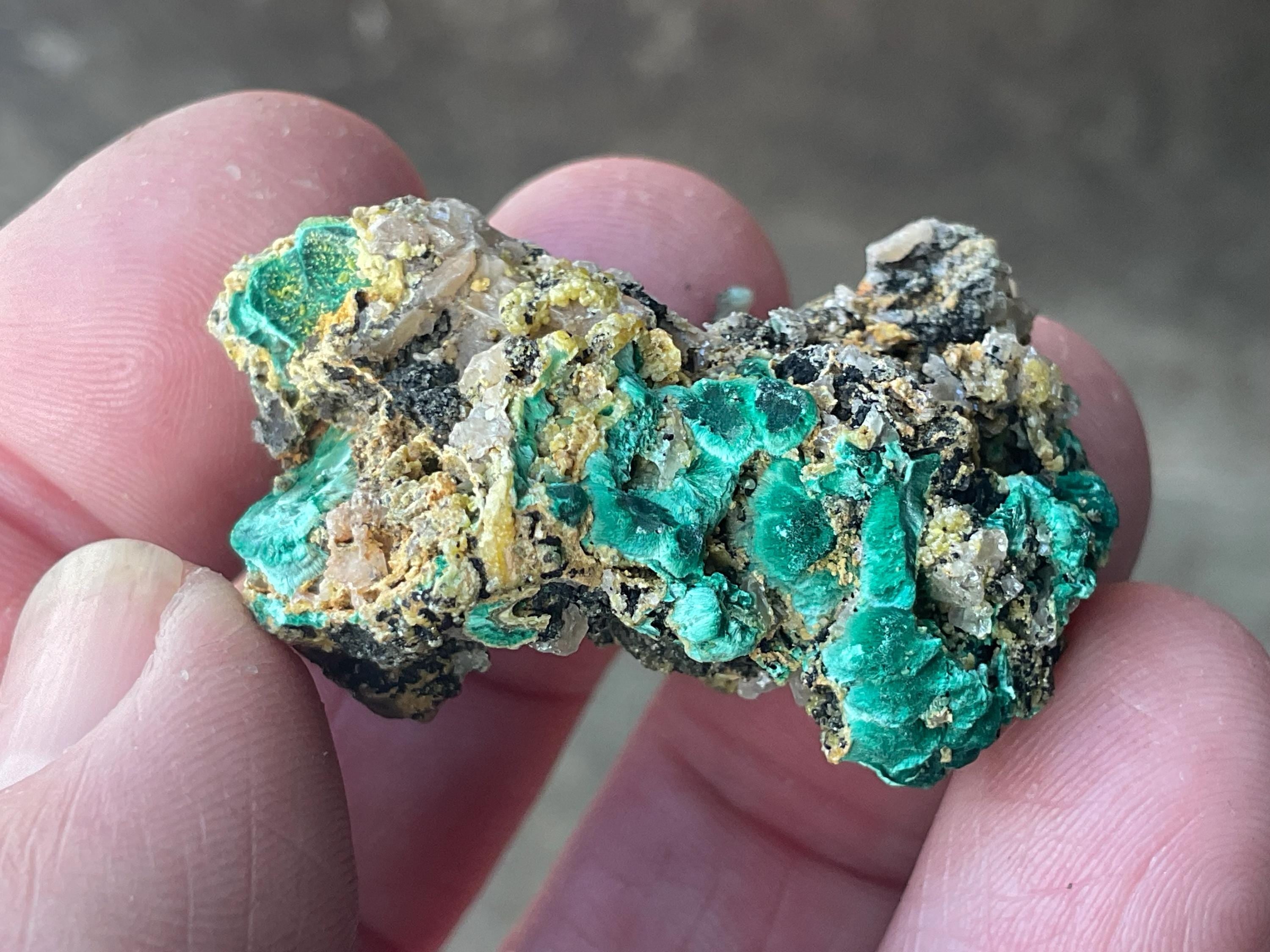 32g Australian Malachite, Cerussite and Pyromorphite Specimen 7A