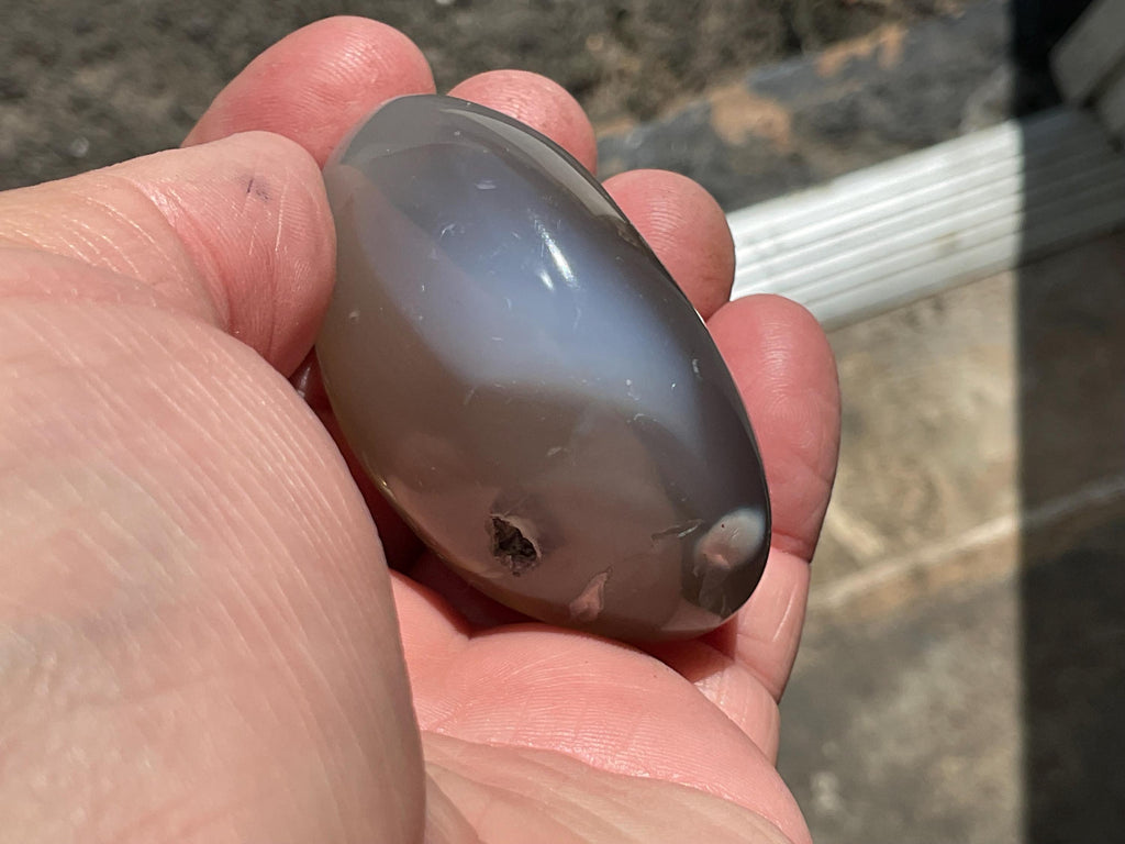 102g Orca Agate Palmstone 9B