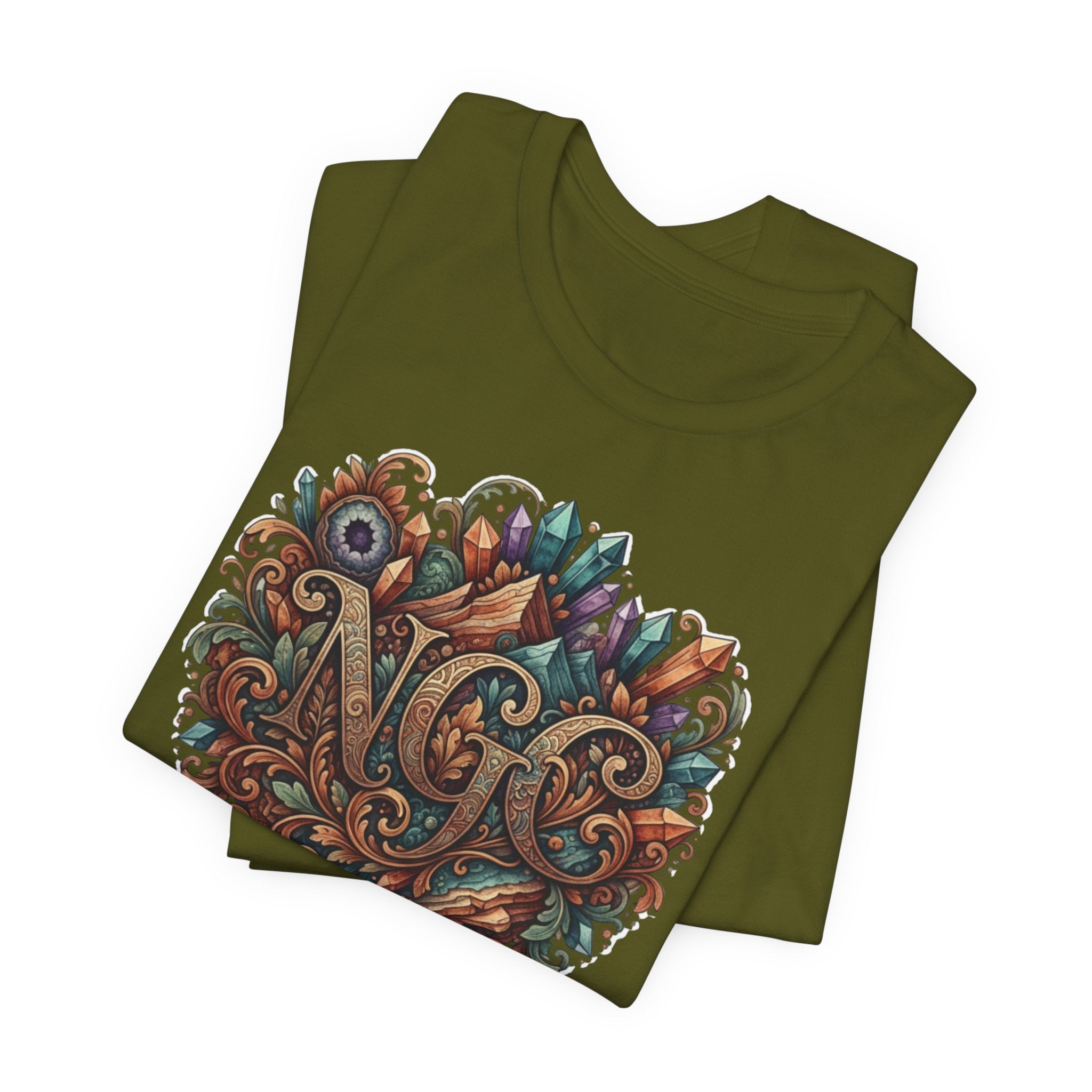 NGC Crystal Mandala Tee – Vintage Nature Graphic T-Shirt